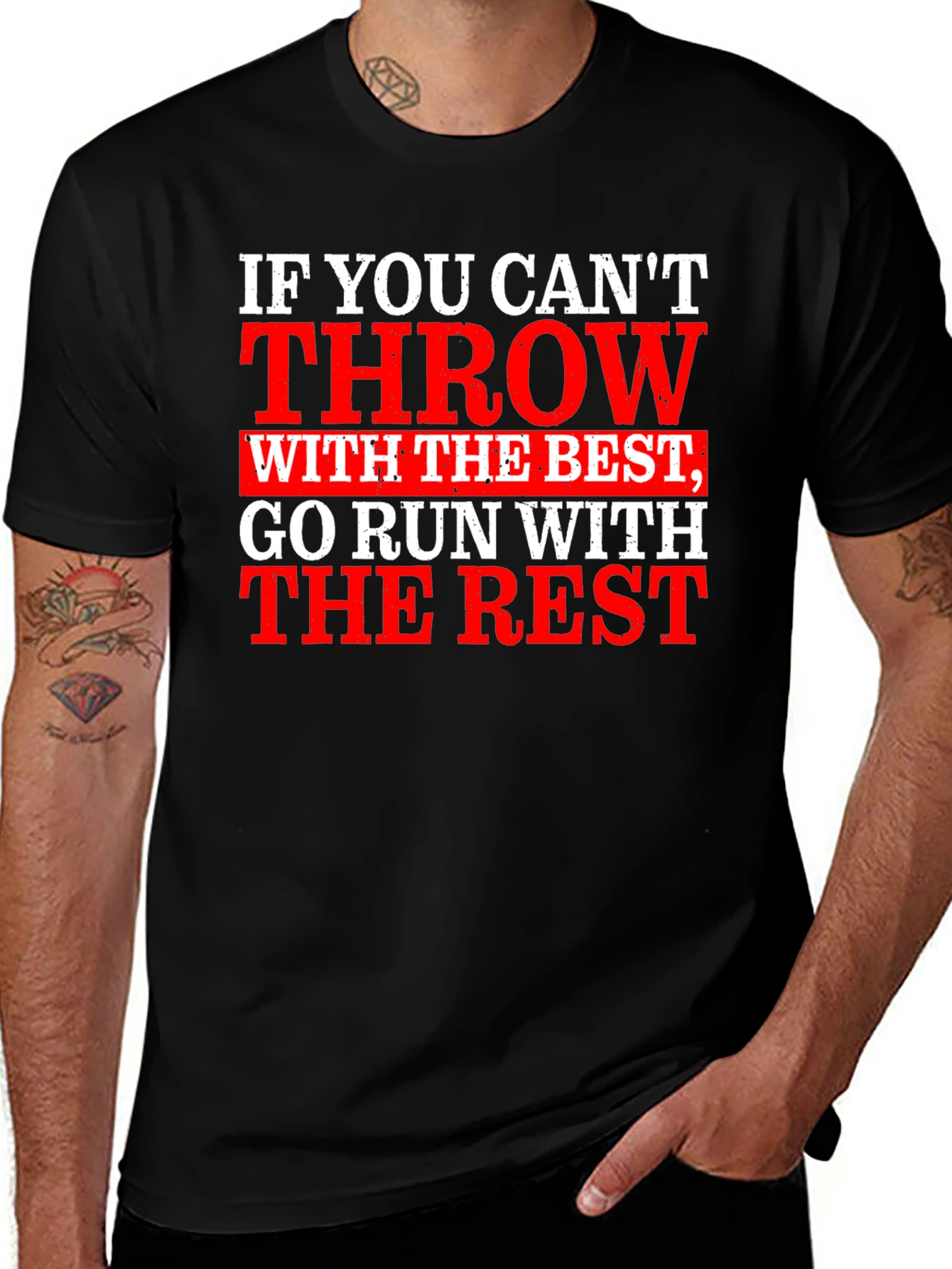 Variant 28 of Funny Throwing and Running T-Shirt