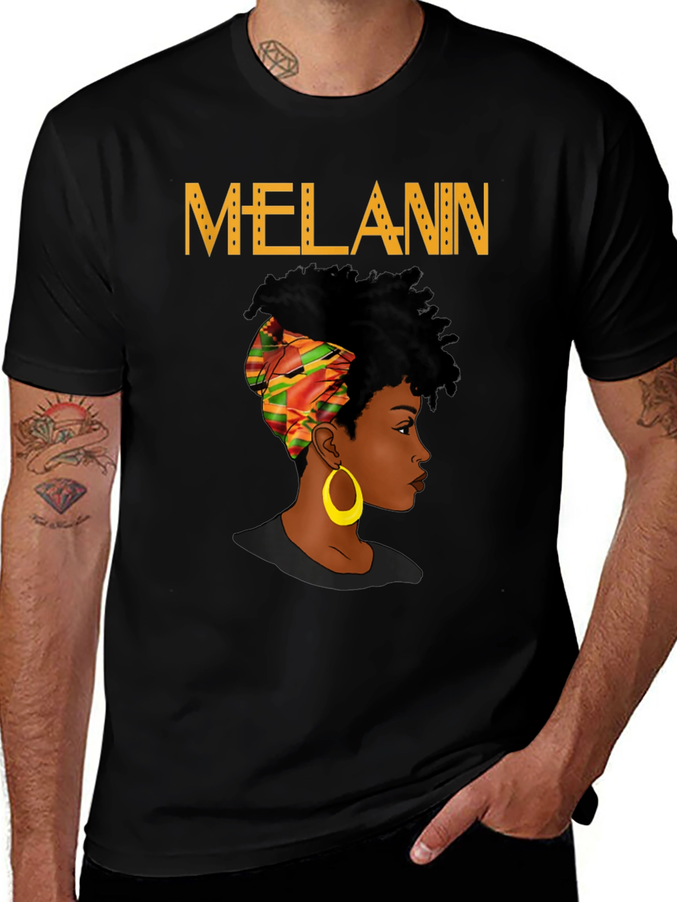 Variant 25 of Melanin Queen Black Graphic Tee