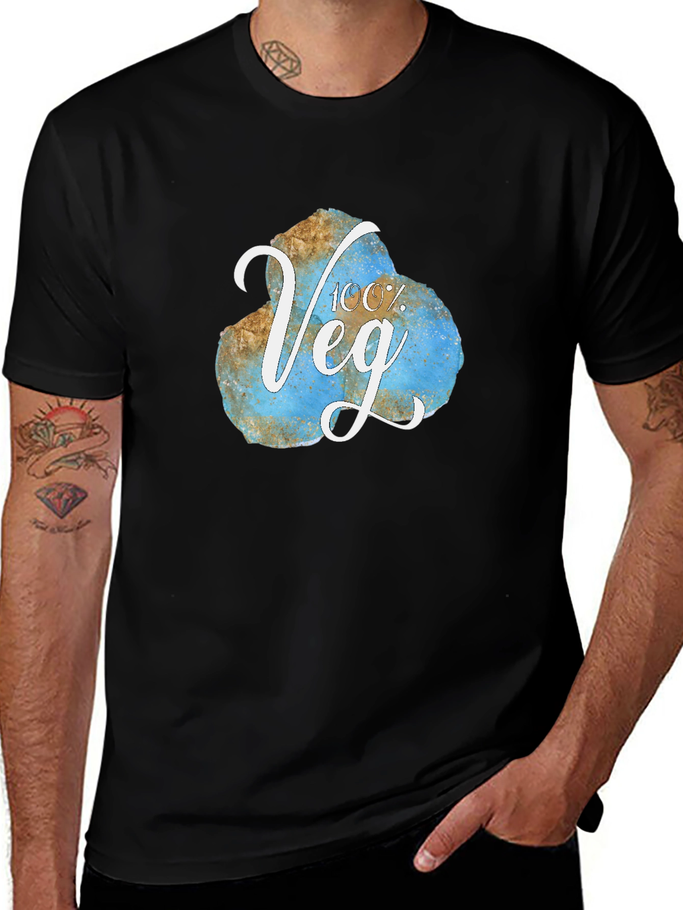 Variant 24 of 100% Veg Graphic T-Shirt - Trendy & Comfortable