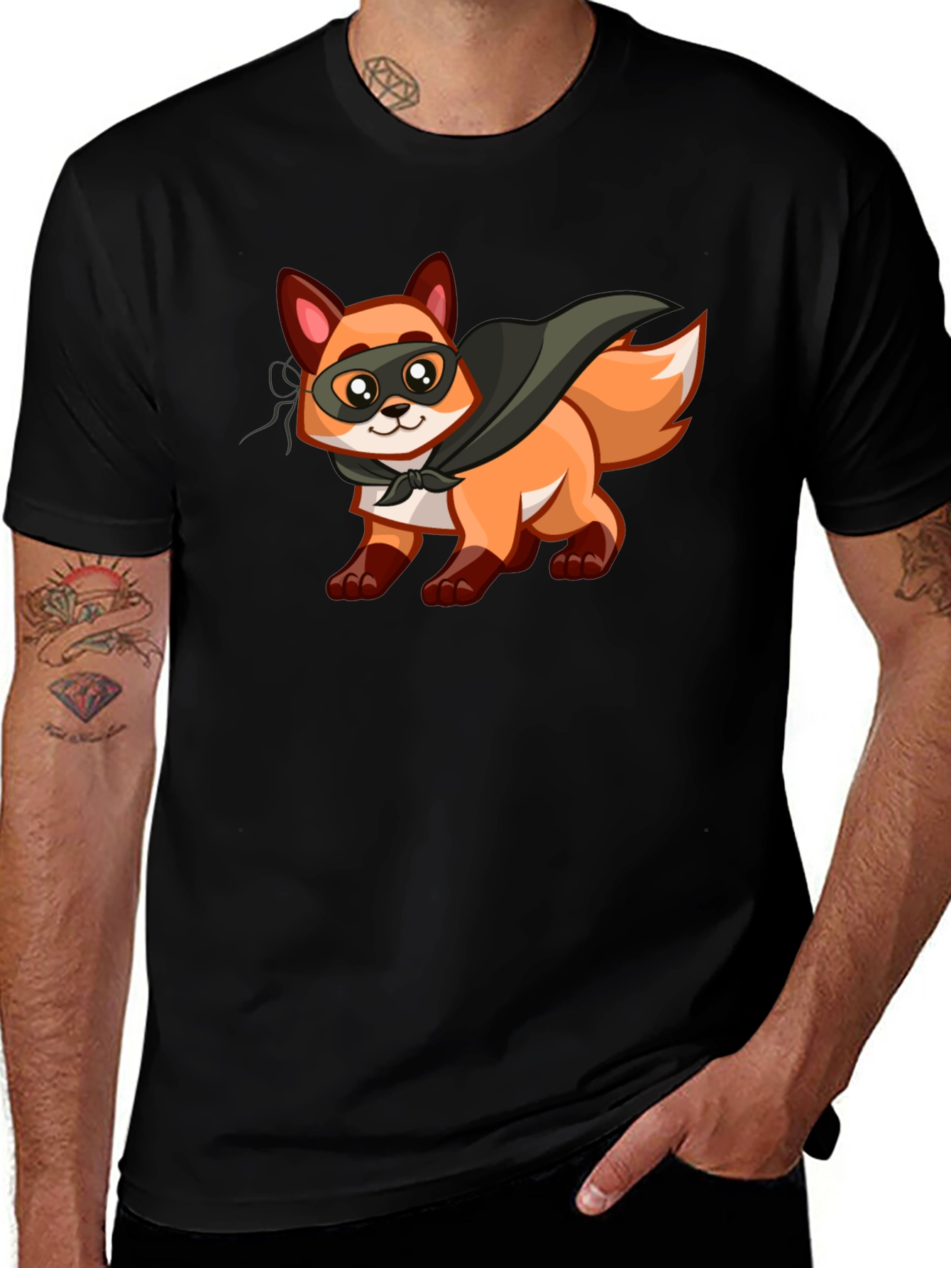 Variant 20 of Hero Fox Graphic T-Shirt - Soft Cotton Tee