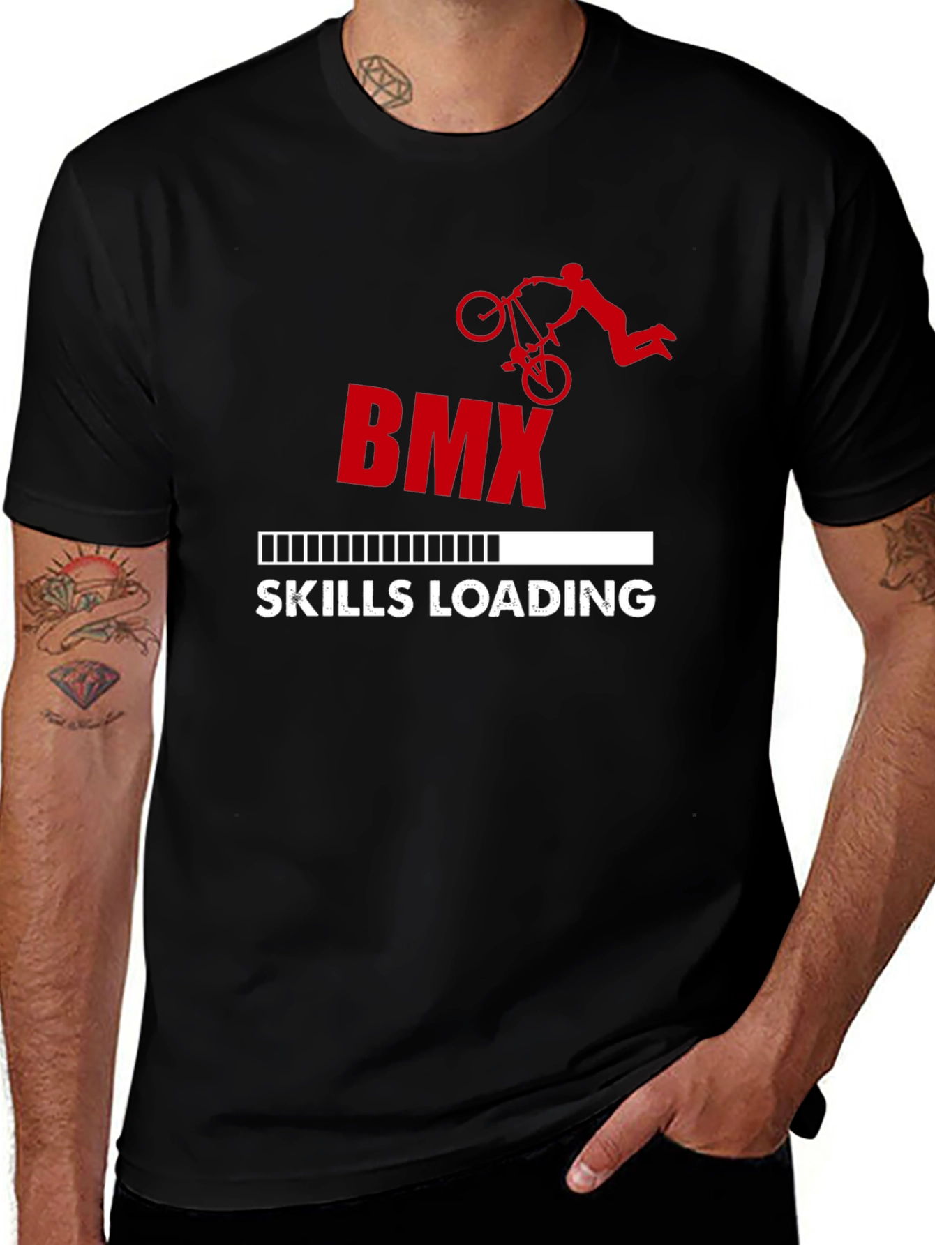 BMX Skills Loading Graphic T-Shirt