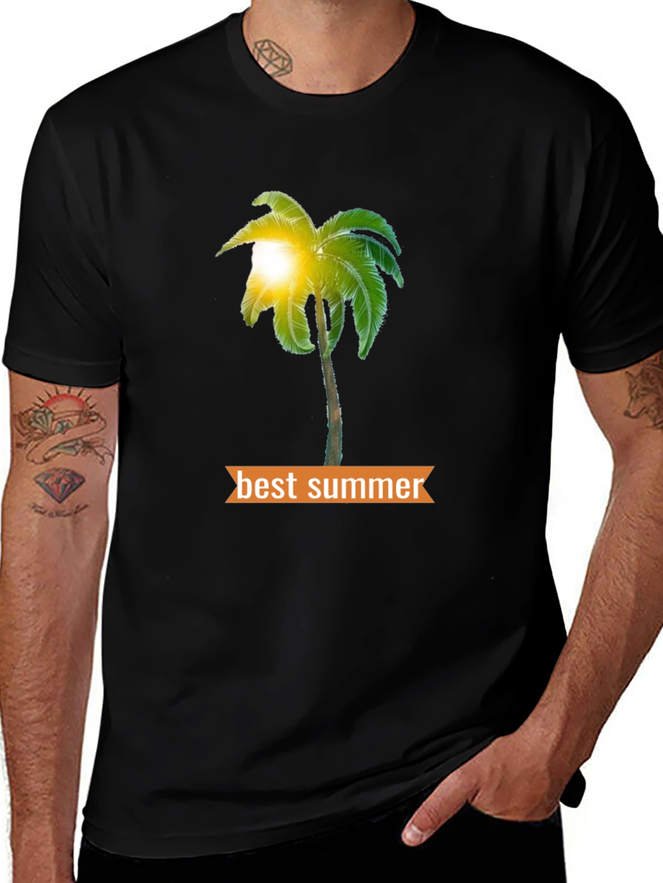 Variant 23 of Best Summer Palm Tree Graphic Tee