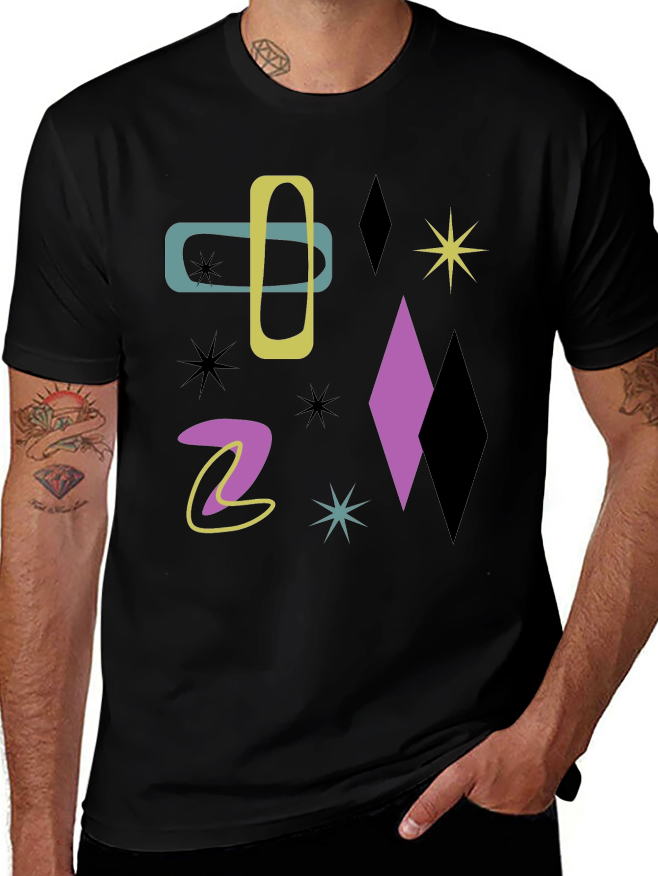 Variant 25 of Mid-Century Modern Atomic Era Graphic T-Shirt