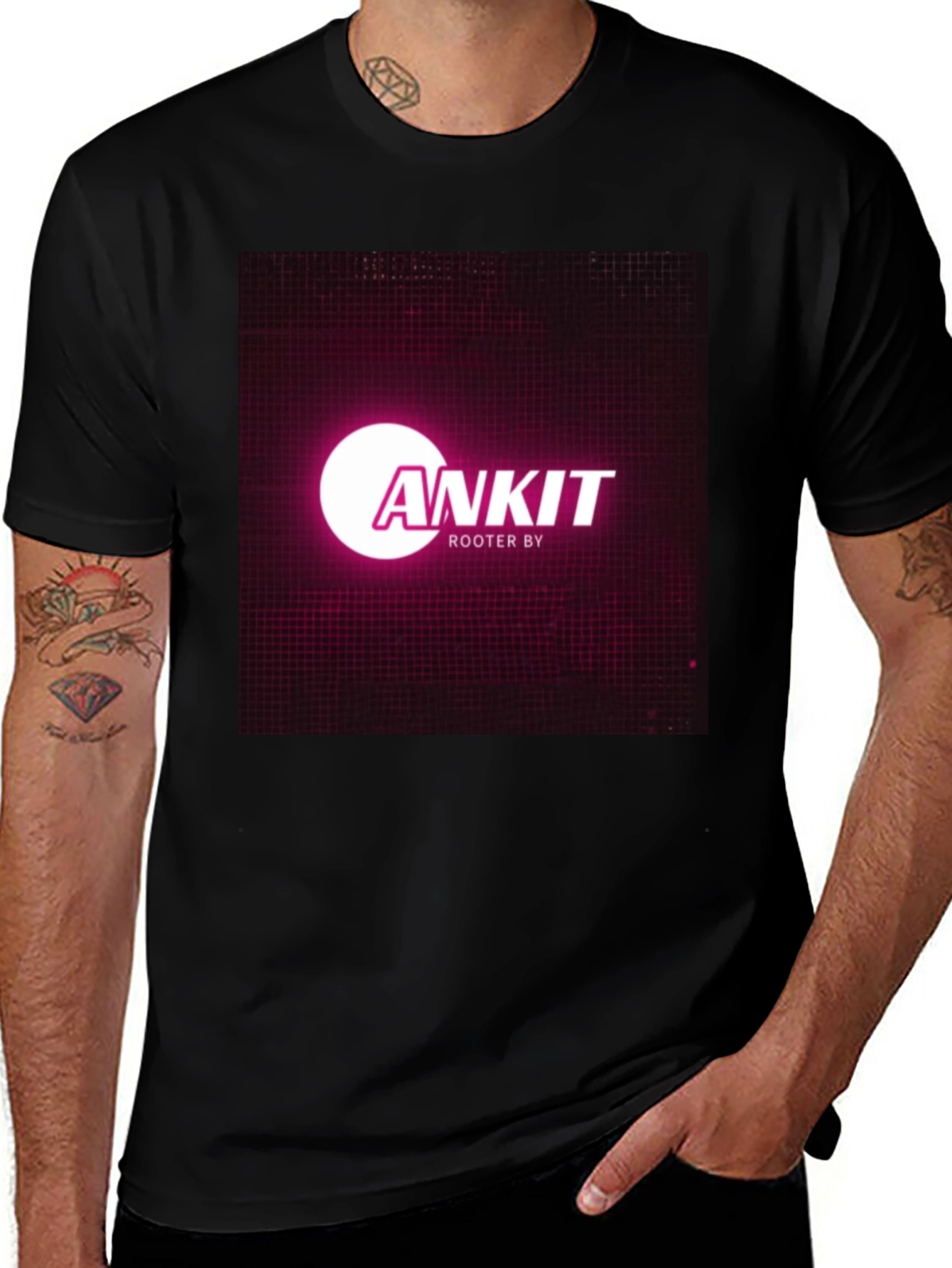 Variant 24 of Ankit Rooter By Black T-Shirt