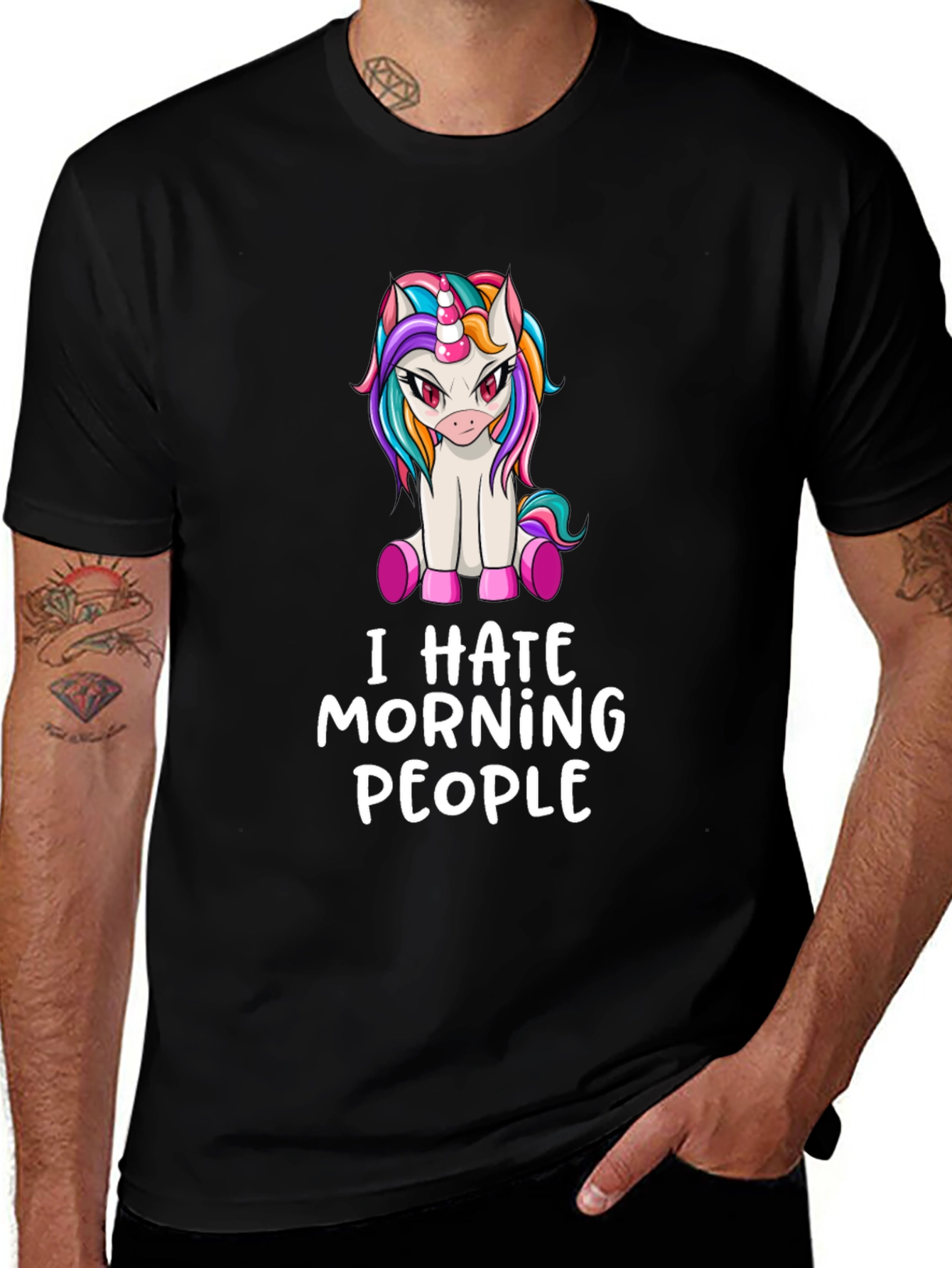 Variant 30 of Unicorn I Hate Morning People T-Shirt