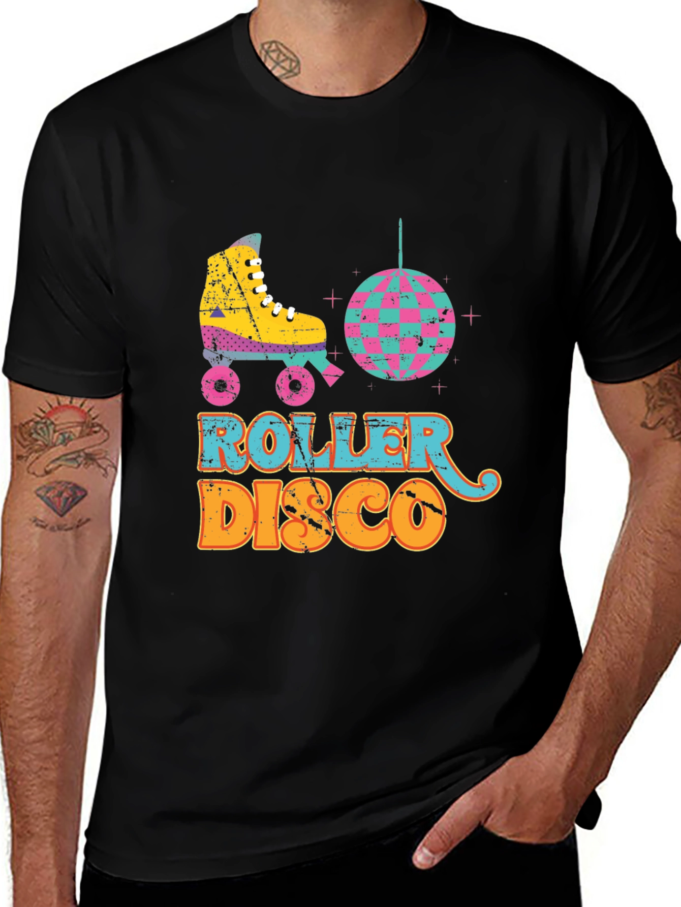 Variant 25 of Retro Roller Disco T-Shirt