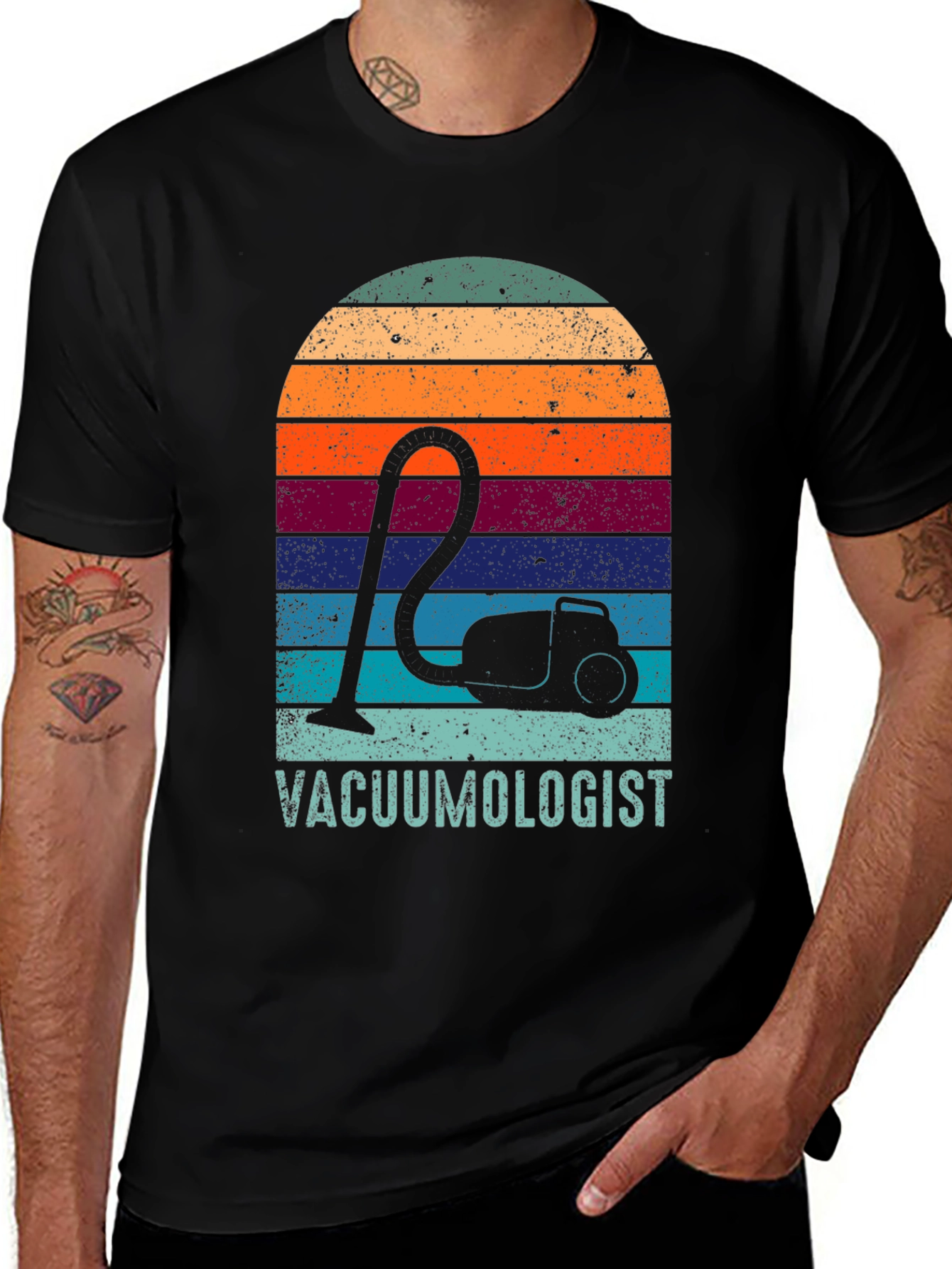 Variant 18 of Vacuumologist Retro T-Shirt - Cleaning Expert Tee