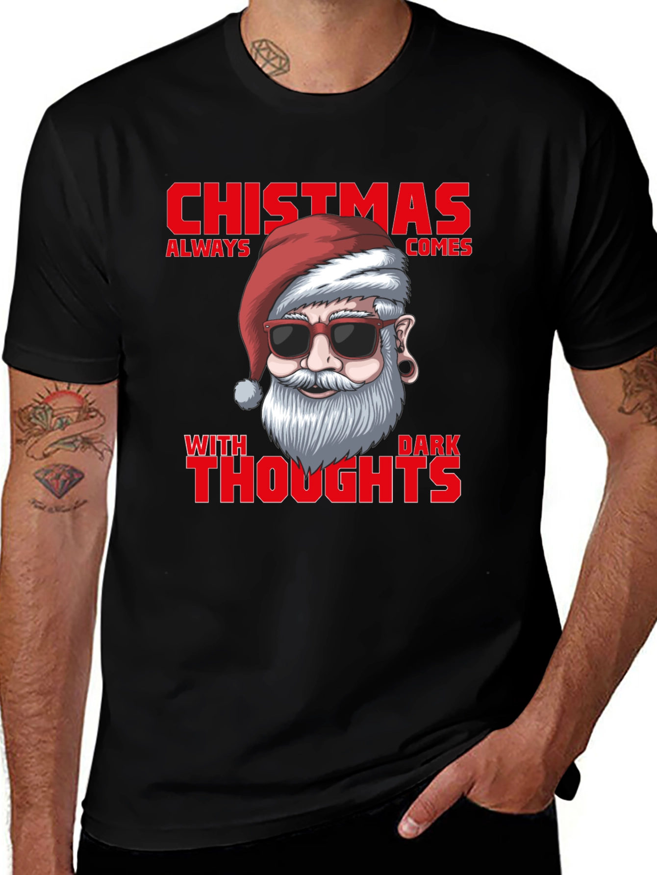 Variant 29 of Christmas Dark Thoughts Graphic T-Shirt