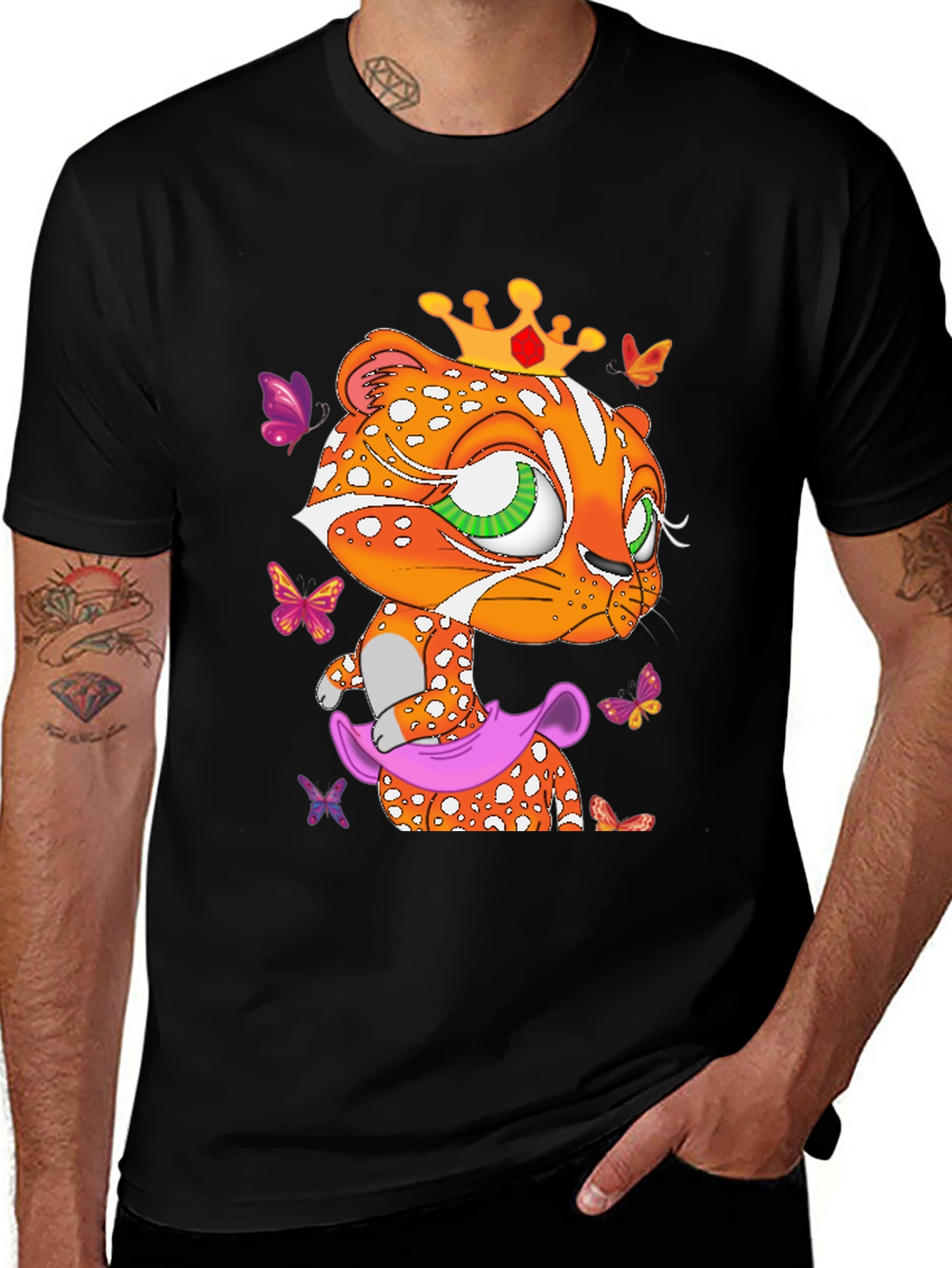 Variant 22 of Cute Cartoon Tiger Queen T-Shirt