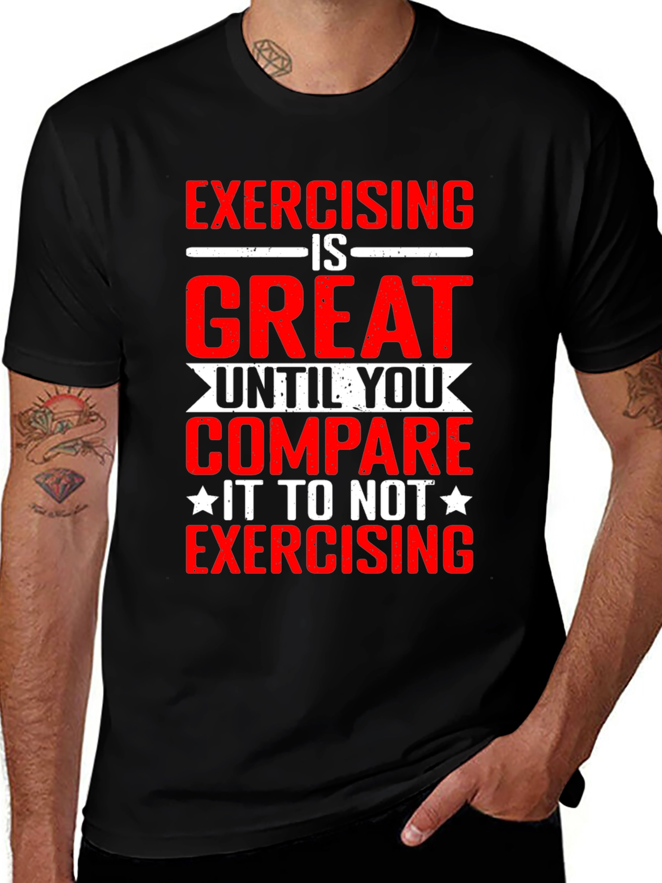 Variant 11 of Exercising is Great Graphic Tee