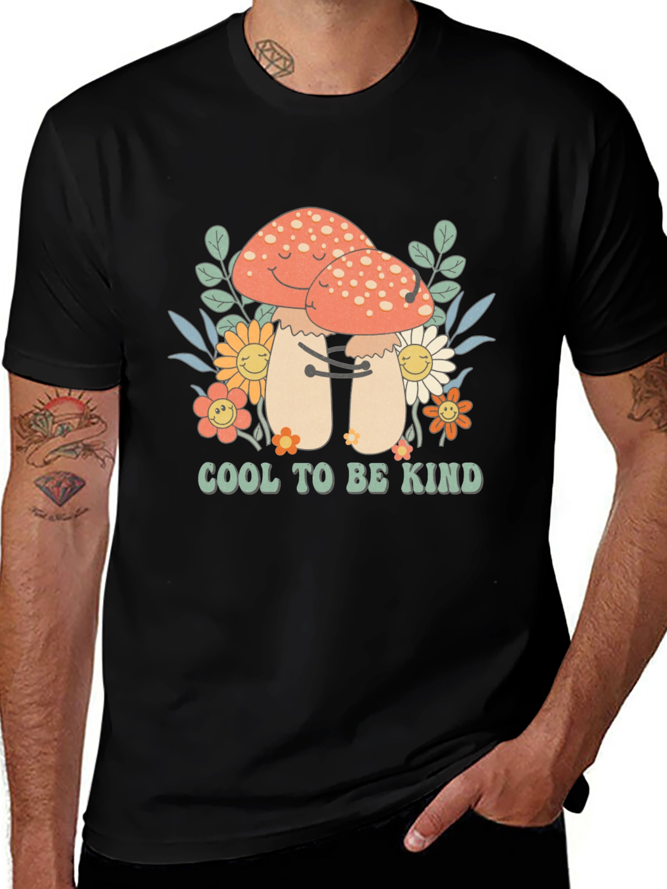 Variant 30 of Cool To Be Kind Mushroom T-Shirt
