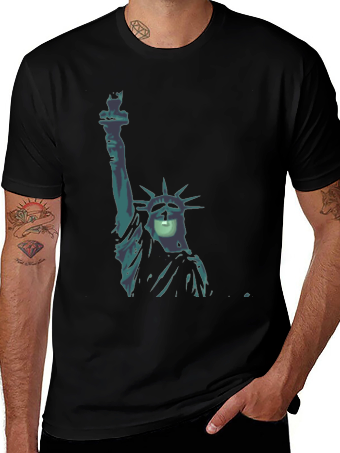 Liberty Statue Graphic T-Shirt