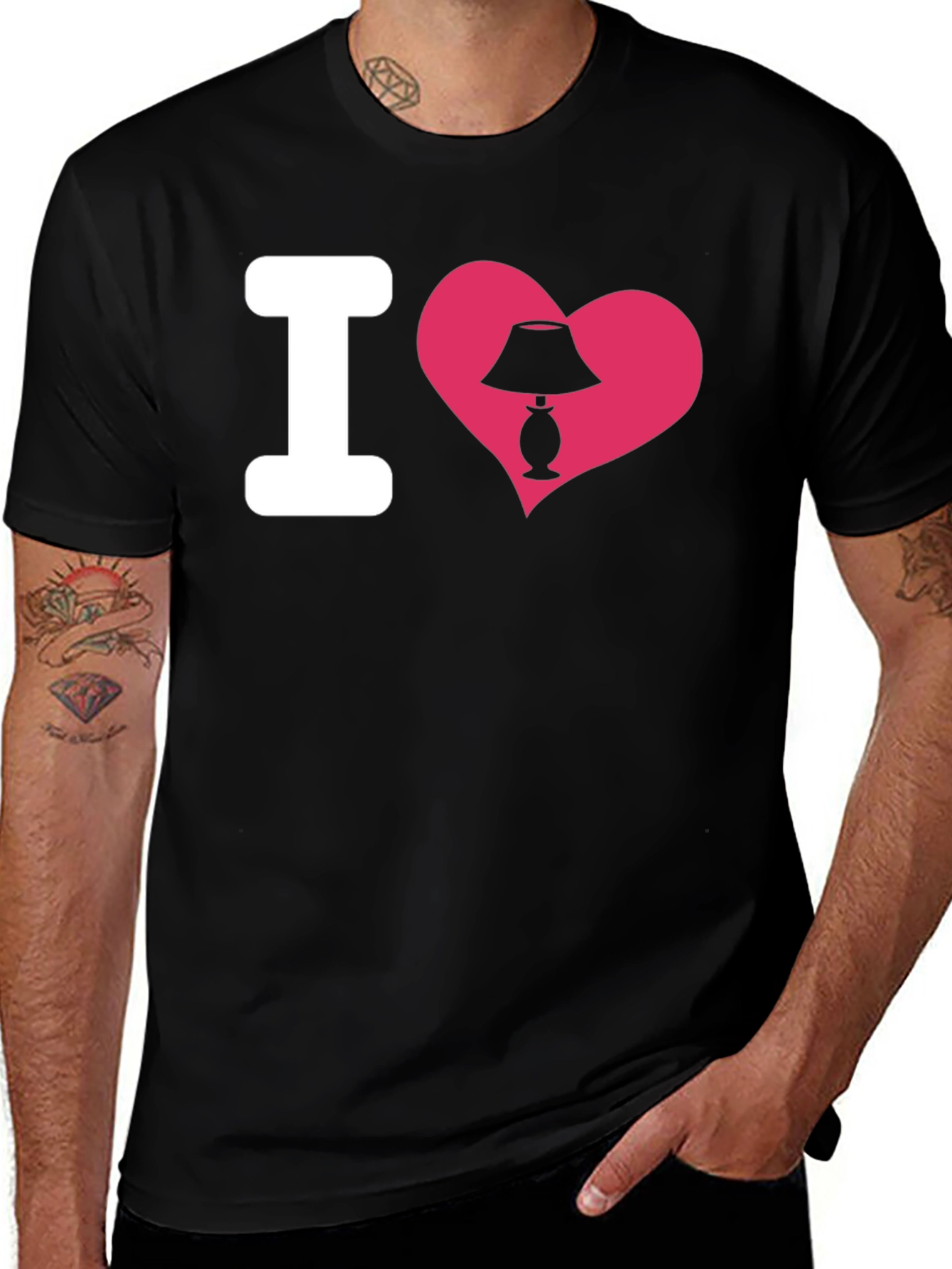 Variant 8 of I Heart Lamp T-Shirt - Novelty Graphic Tee