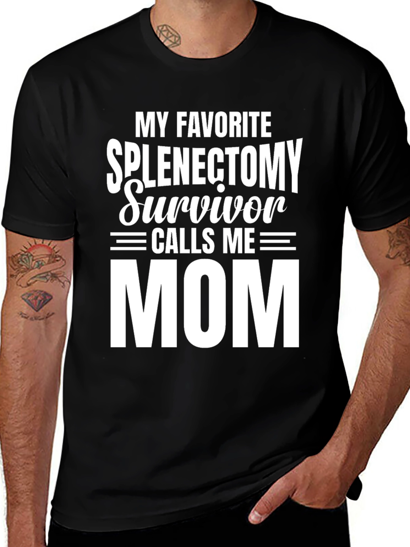 Variant 19 of Splenectomy Survivor Mom Graphic T-Shirt