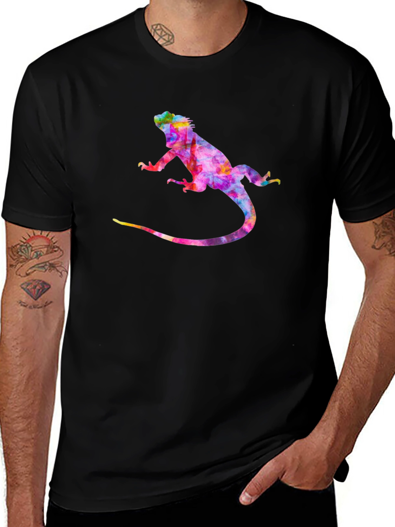 Lizard Watercolor Graphic Tee
