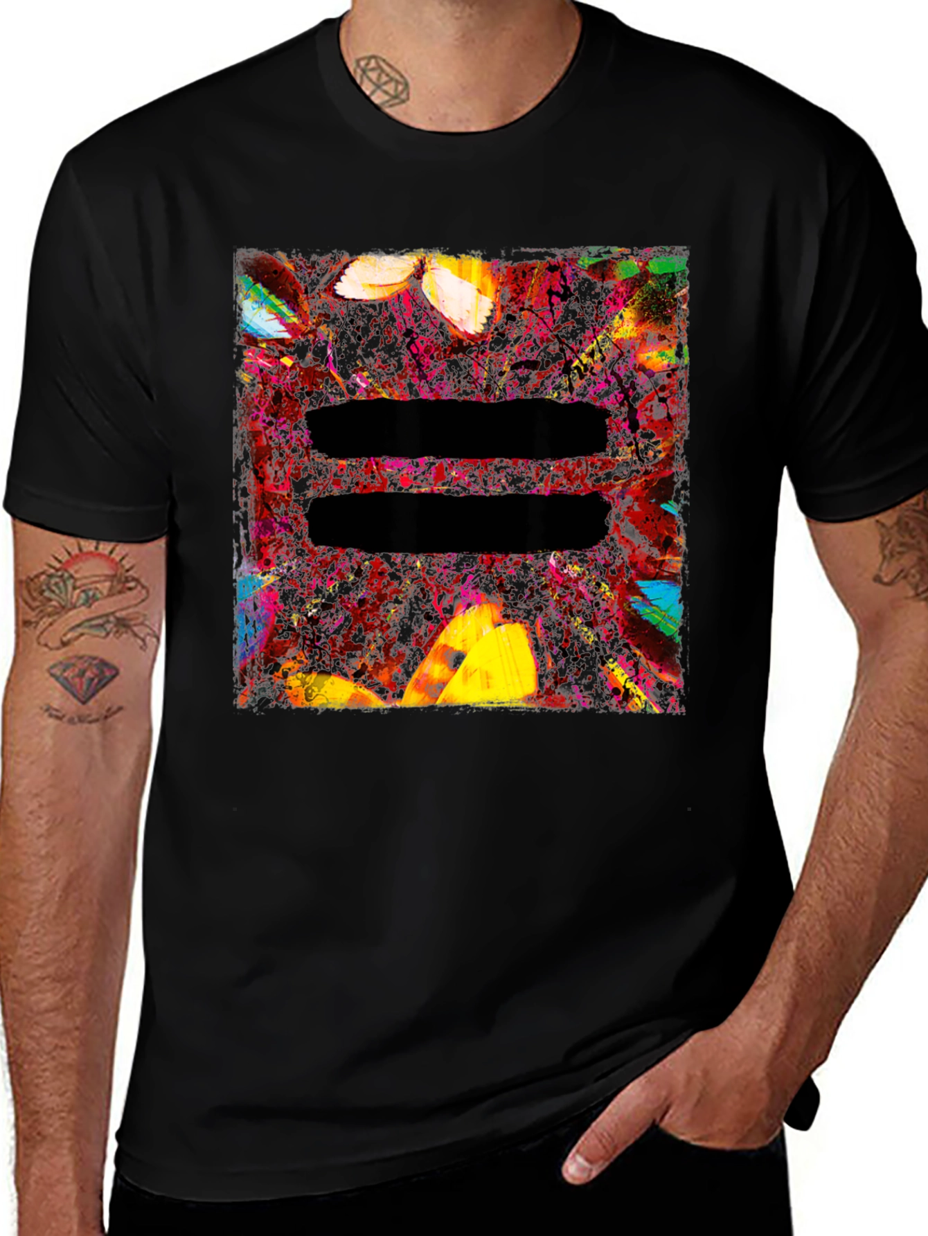 Ed Sheeran Equals Album Art Black T-Shirt