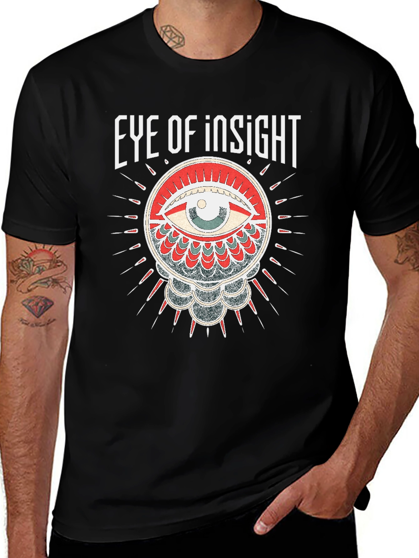Variant 14 of Eye of Insight Graphic Tee - Unique Design
