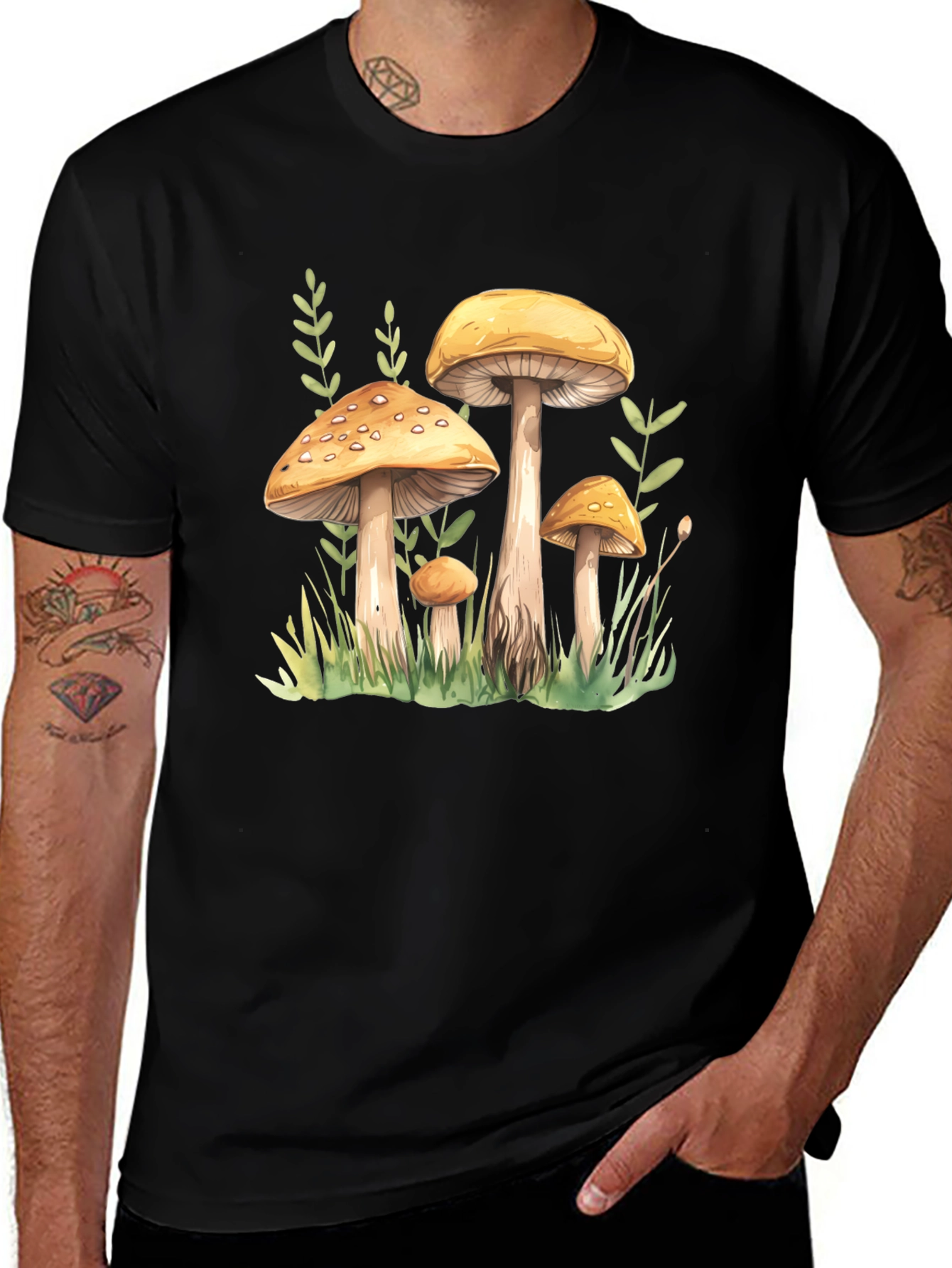 Variant 7 of Mushroom Graphic T-Shirt - Nature Lover Tee