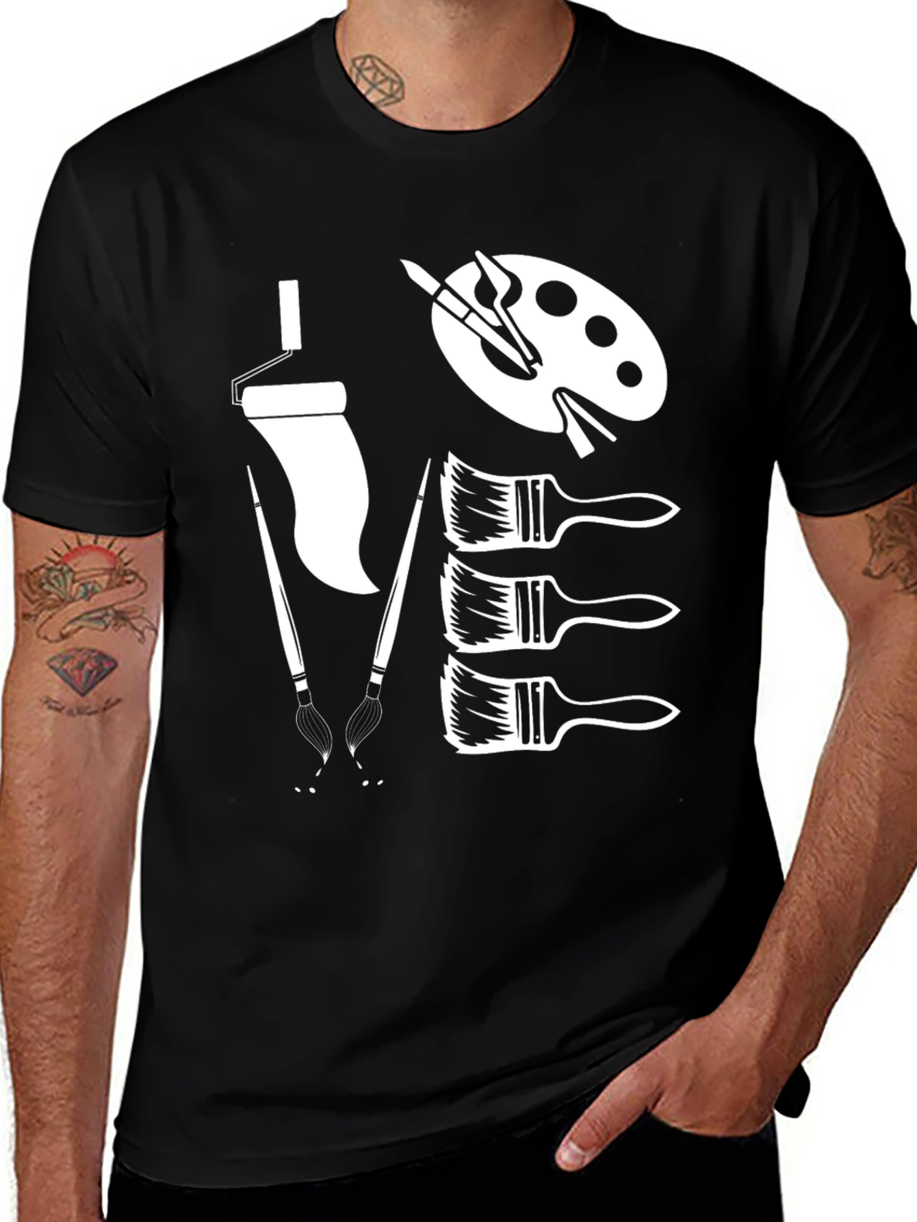 Variant 5 of Artist's Tools Graphic Tee - Creative Design