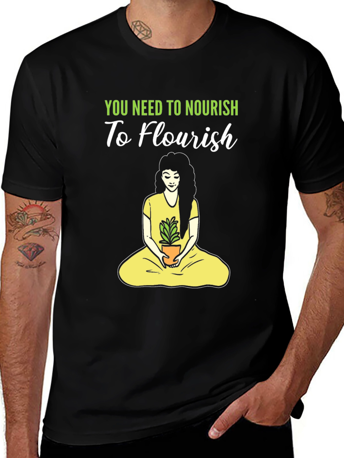 Variant 9 of Nourish to Flourish Graphic Tee