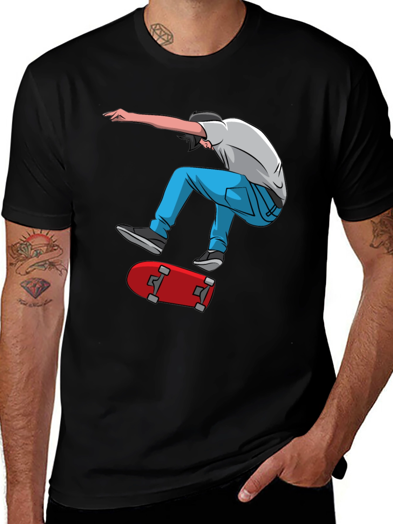 Variant 24 of Skater Graphic Tee - Cool & Trendy