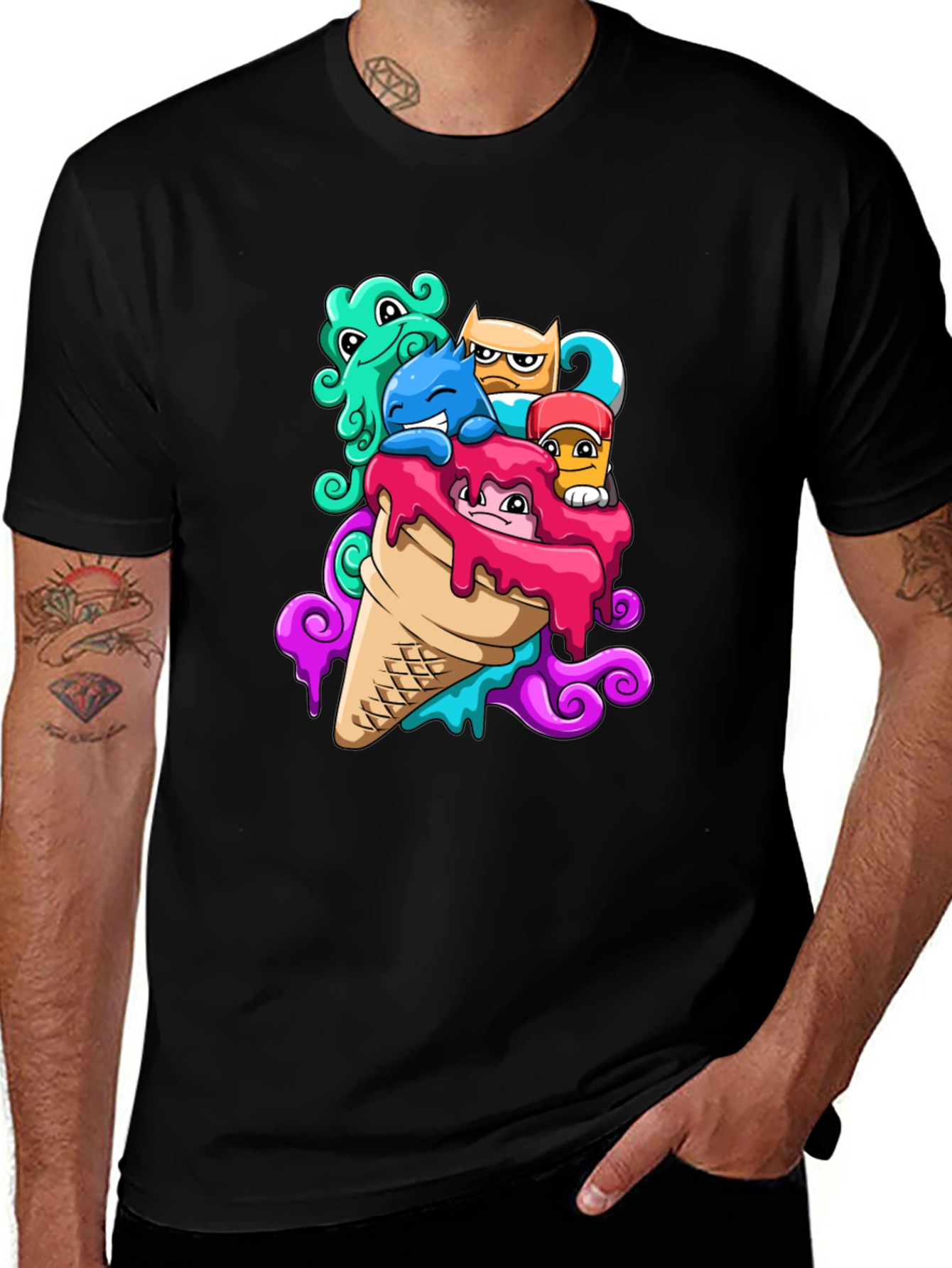 Variant 17 of Monster Ice Cream Graphic Tee
