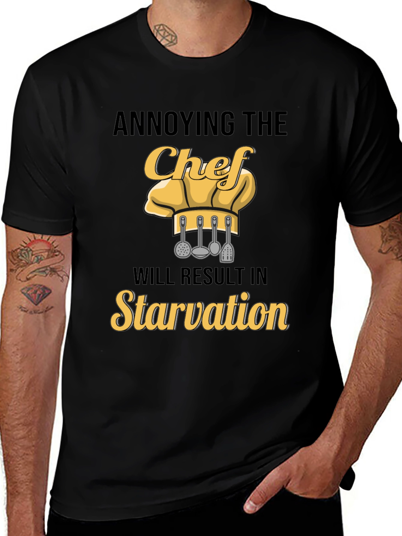 Variant 8 of Annoying the Chef T-Shirt: Funny Culinary Warning