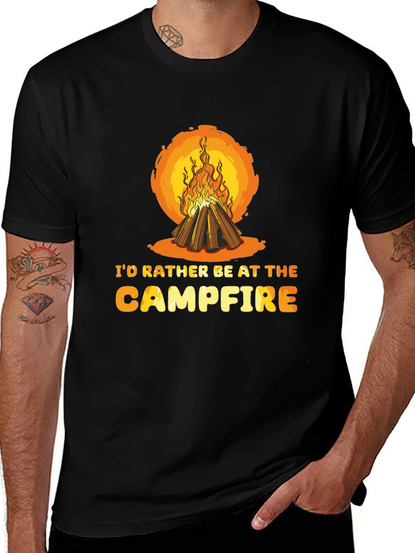Variant 21 of Campfire Graphic Tee - Nature Lover's T-Shirt