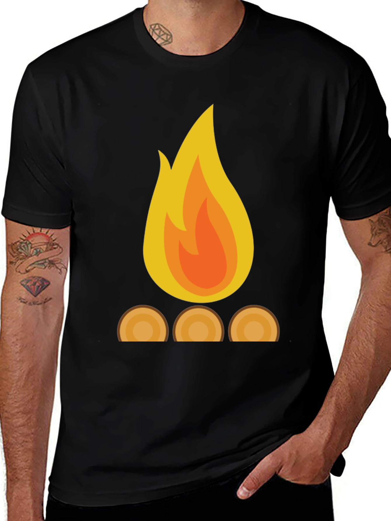 Campfire Graphic T-Shirt - Cozy Style