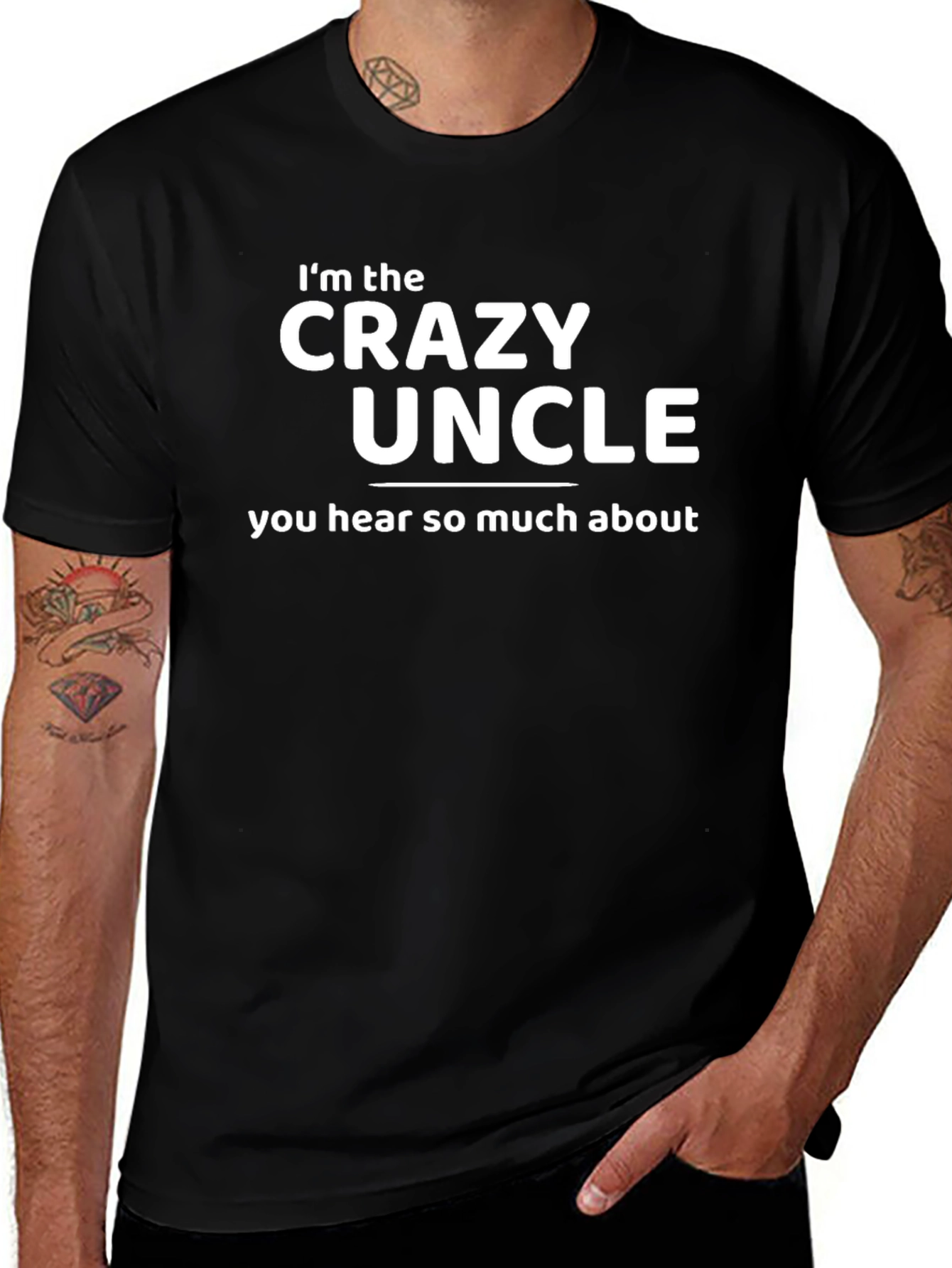 Crazy Uncle T-Shirt - Novelty Graphic Tee for Uncles