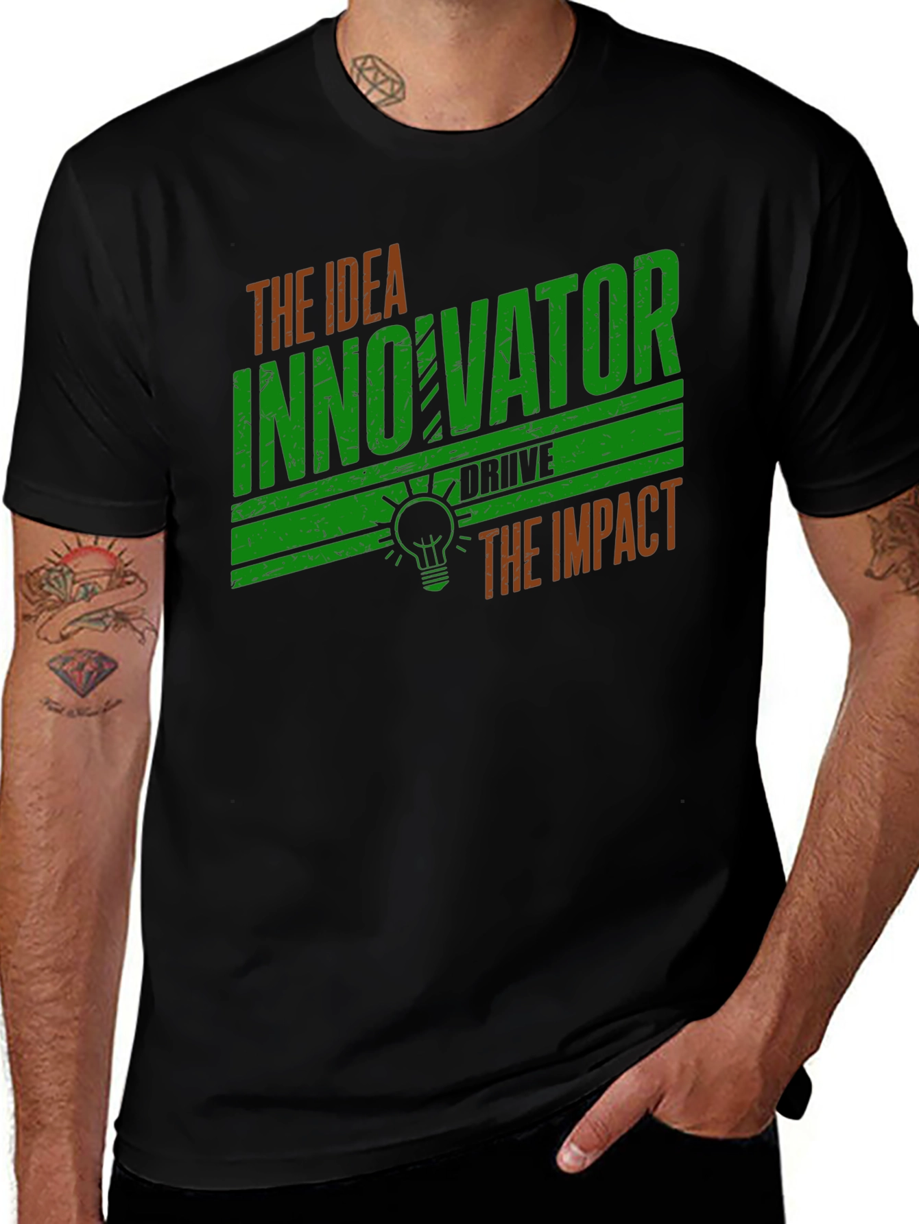Variant 6 of Idea Innovator Graphic Tee - Impactful Design