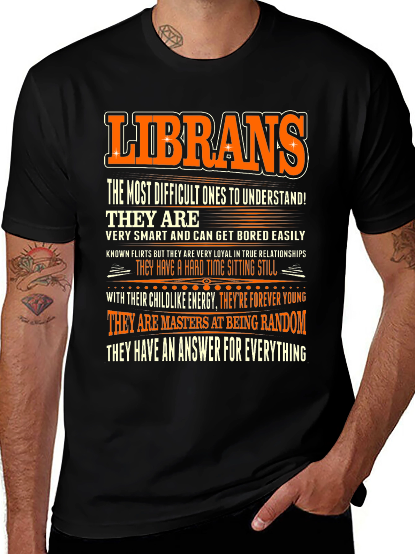 Librans T-Shirt: Difficult to Understand, Smart & Random