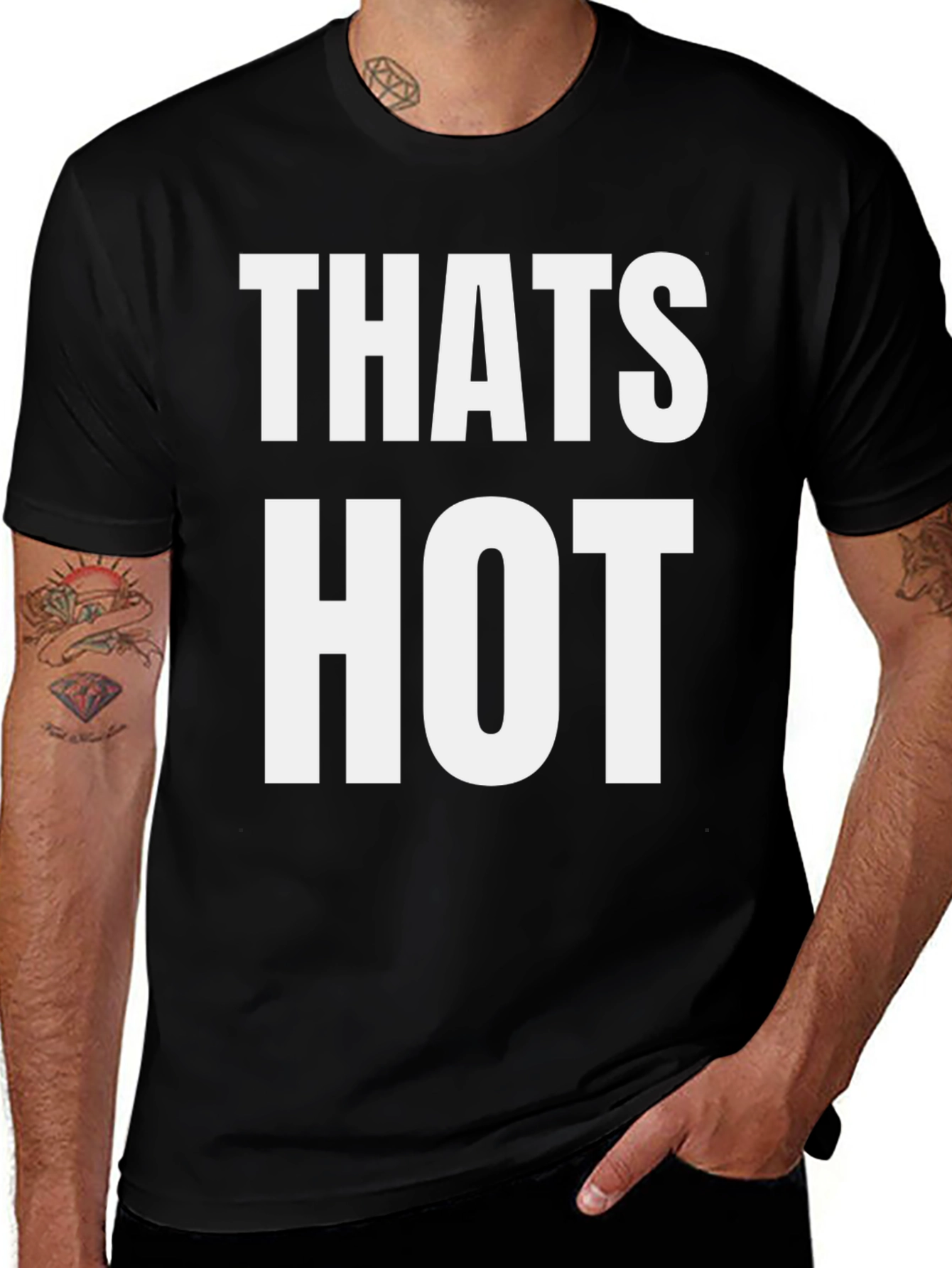 Variant 28 of That's Hot! Graphic Tee - Unisex Black T-Shirt