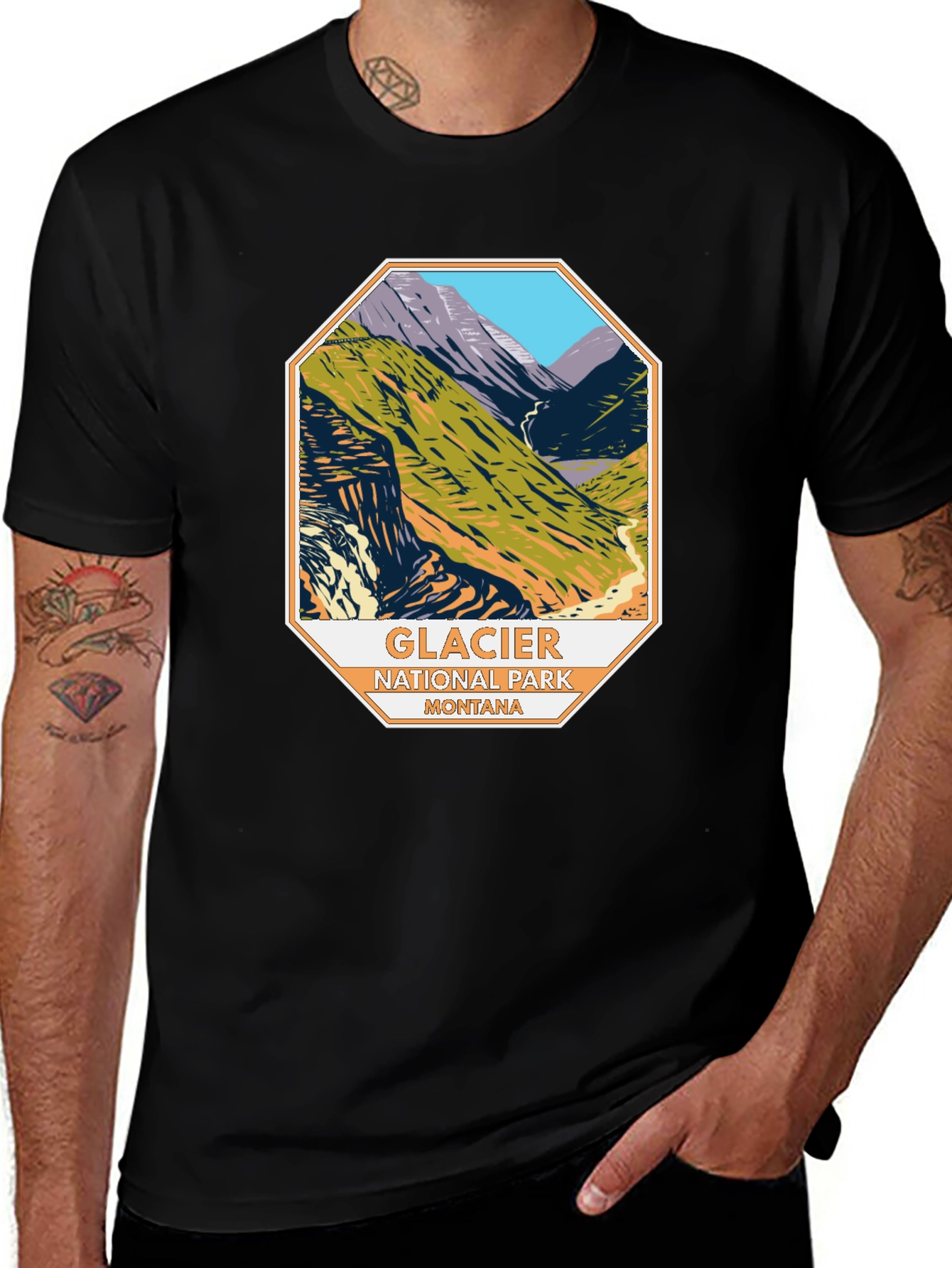 Variant 30 of Glacier National Park Montana Tee