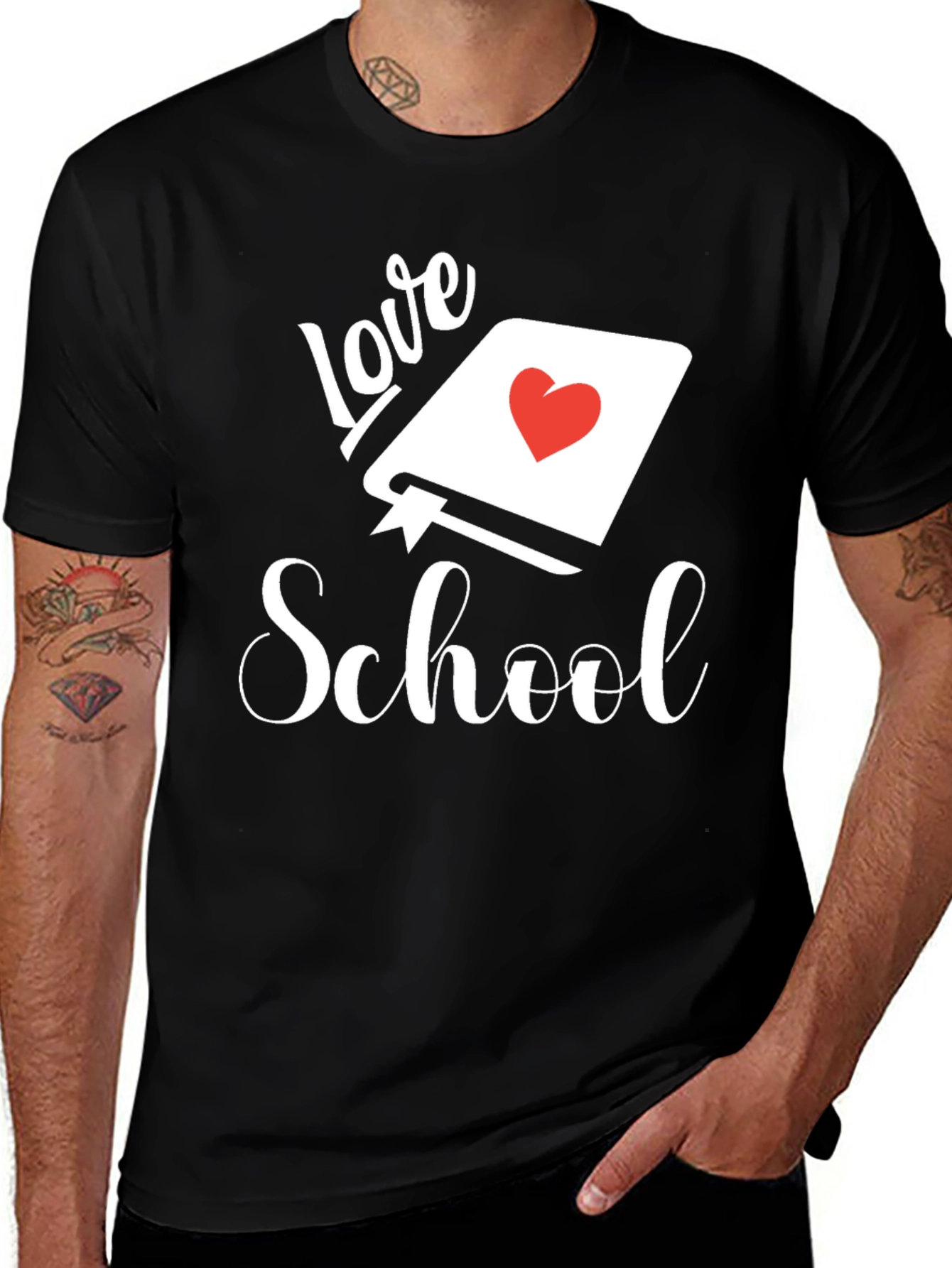 Variant 21 of Love School T-Shirt - Unisex Black Tee