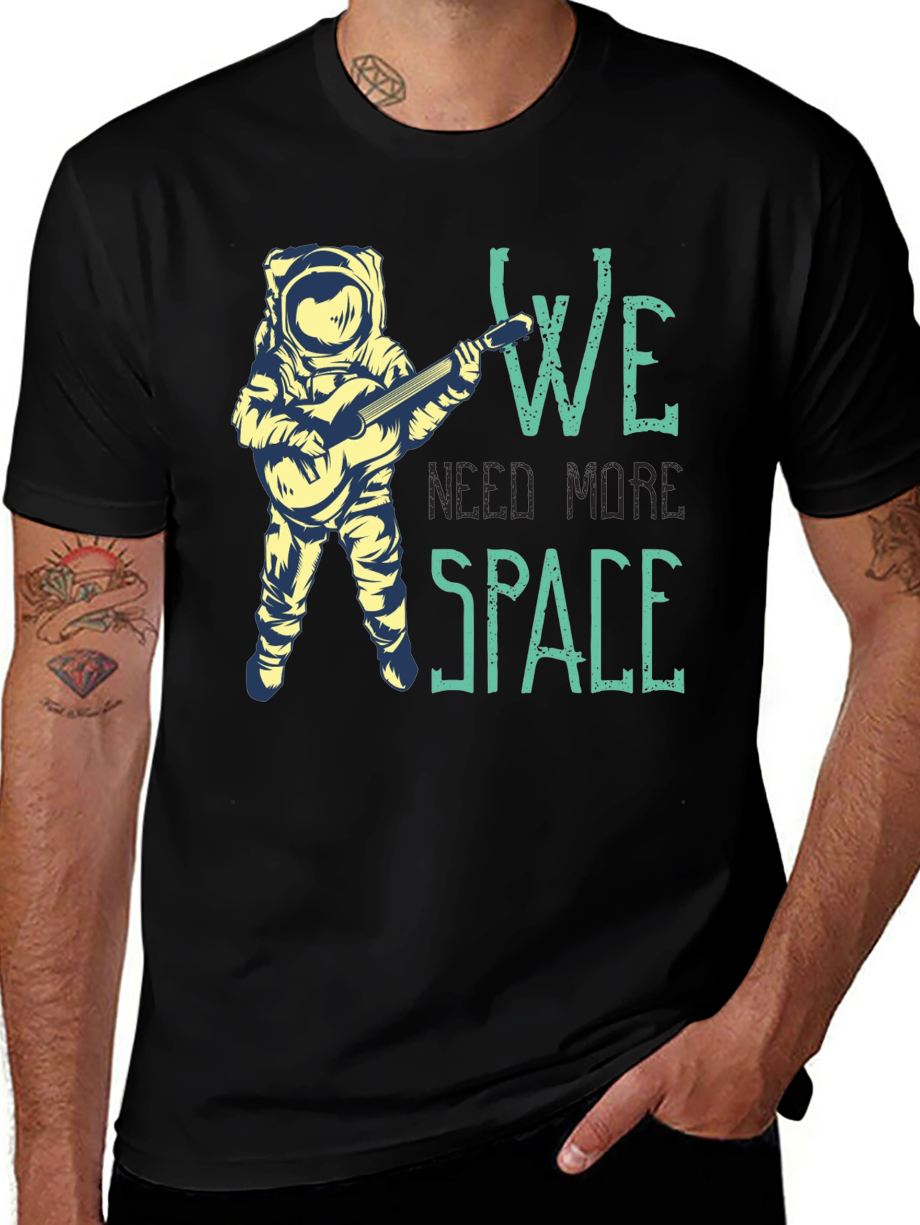 Variant 24 of Astronaut Guitarist Graphic T-Shirt