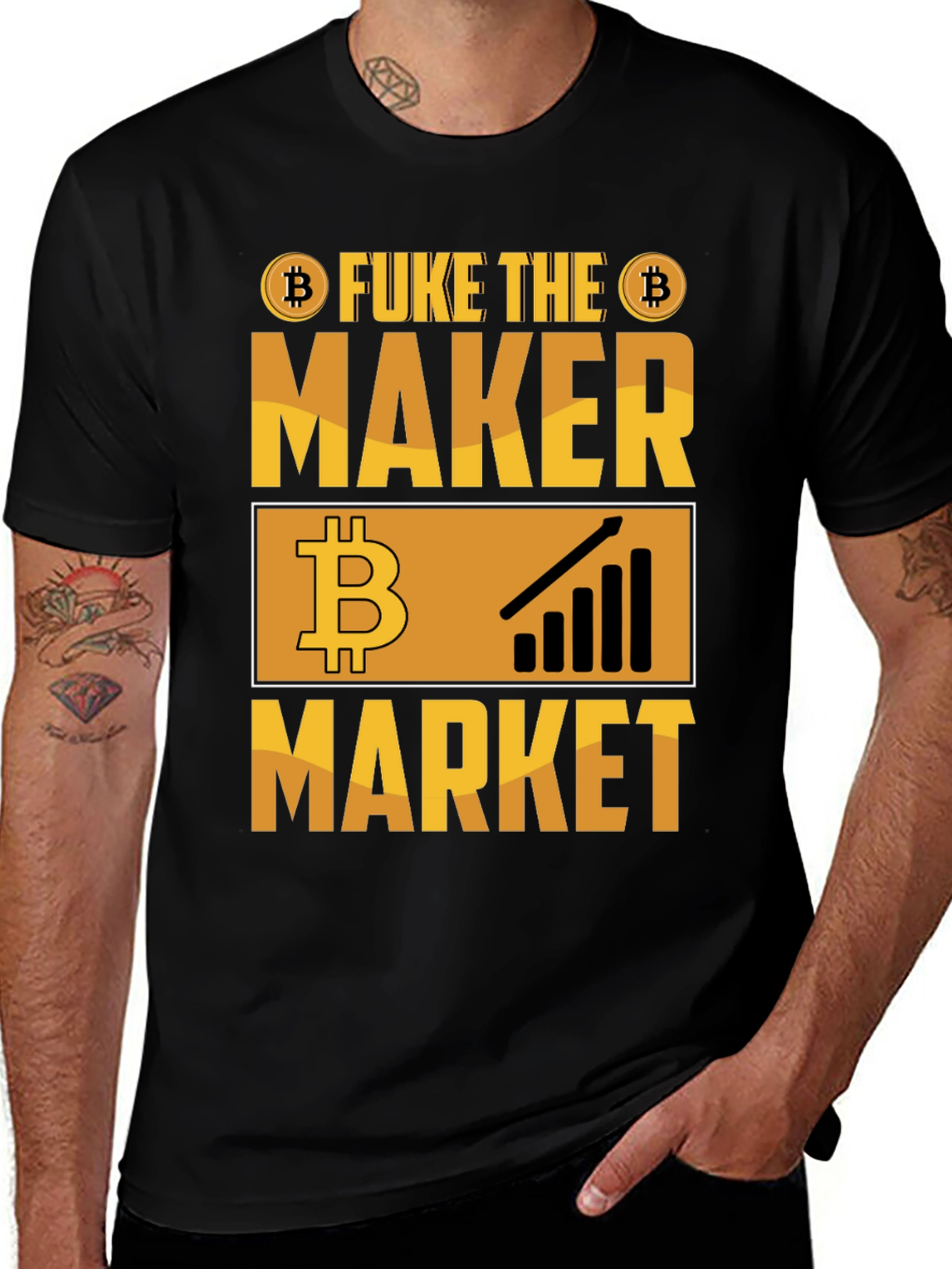 Fuke the Maker Market Bitcoin Crypto T-Shirt