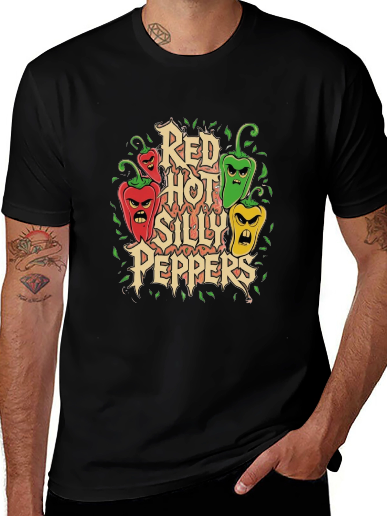 Variant 22 of Red Hot Silly Peppers Graphic T-Shirt