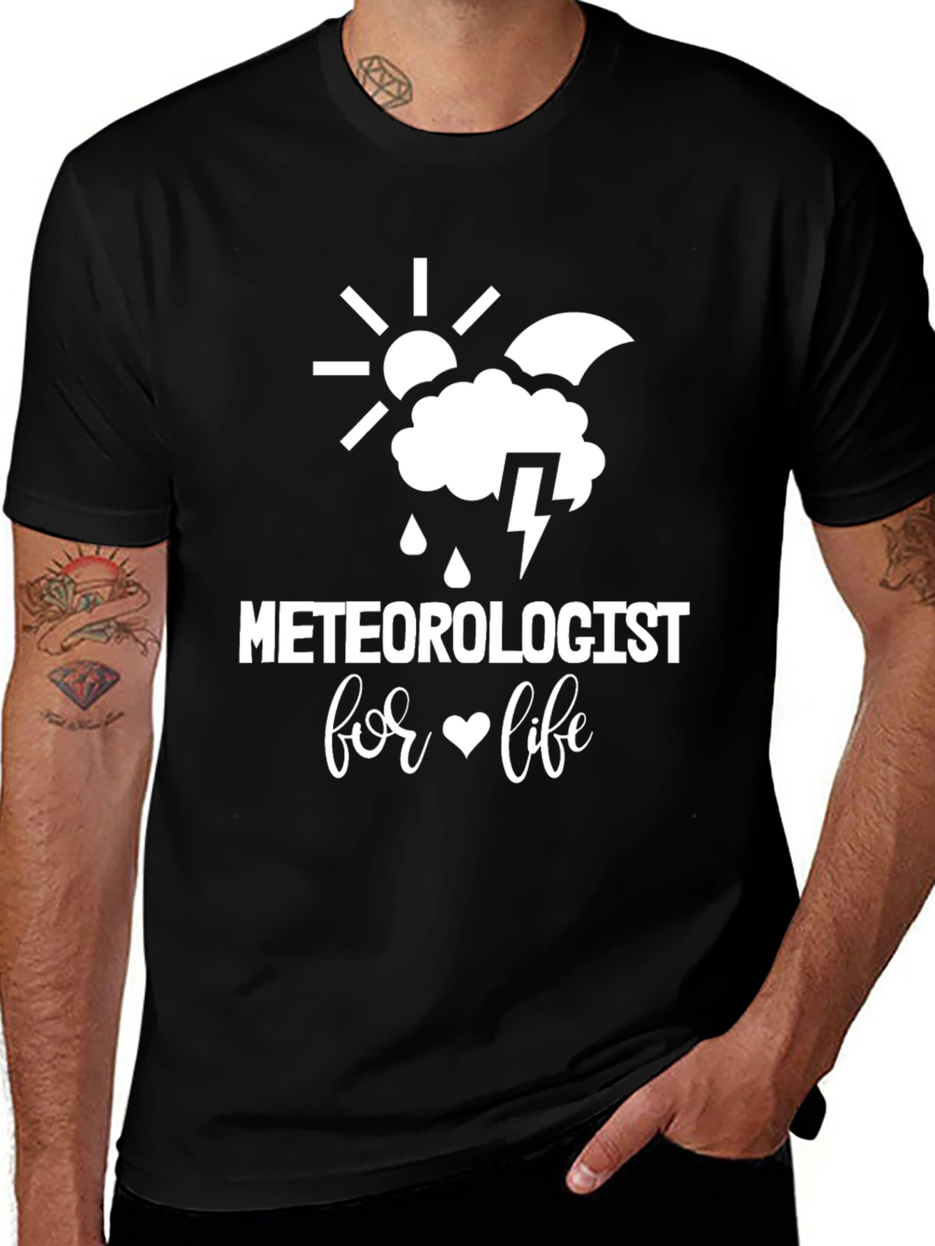 Variant 23 of Meteorologist for Life T-Shirt - Weather Fan Tee