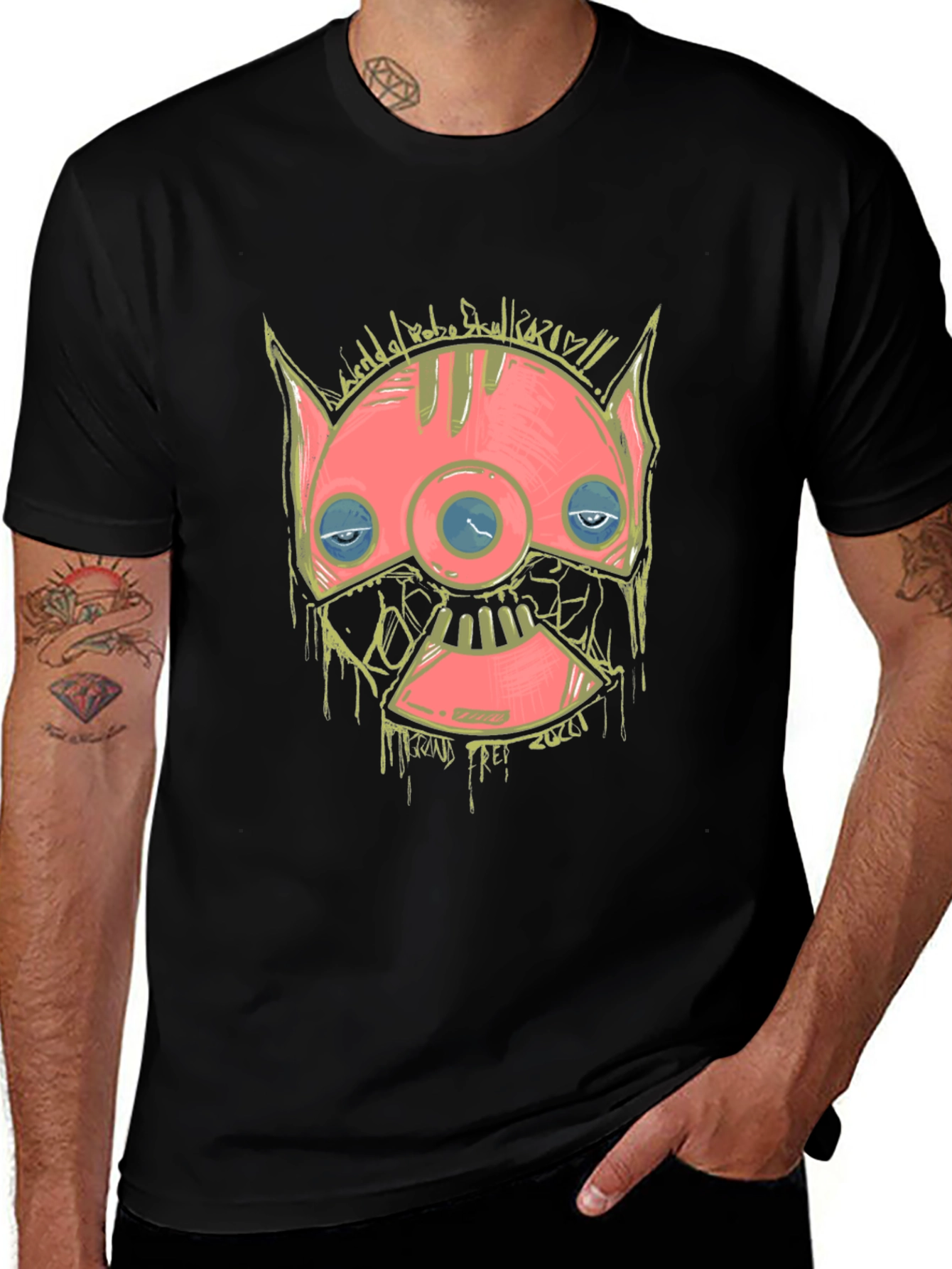 Variant 28 of Robo Skull 2020 Graphic T-Shirt