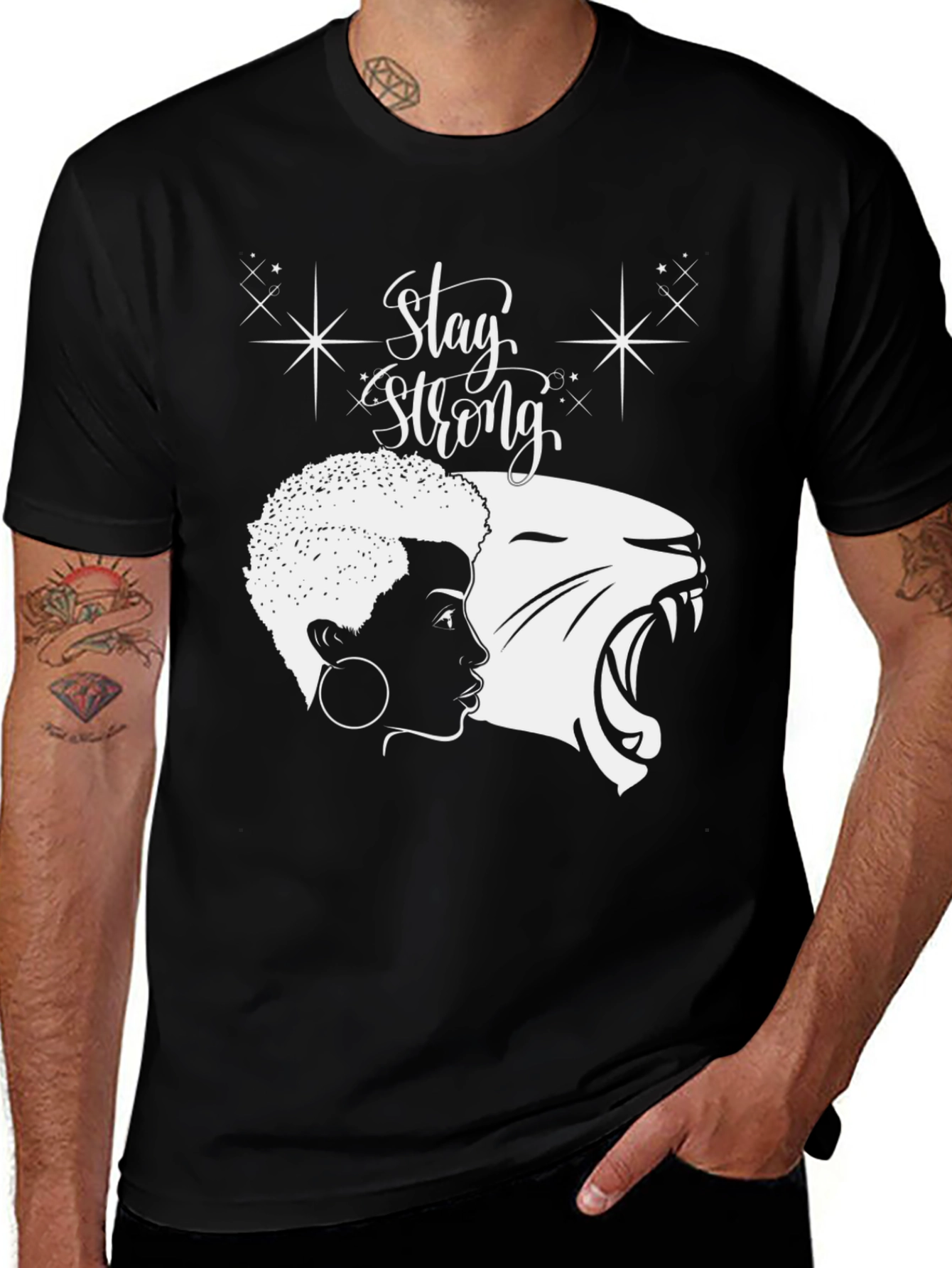 Variant 21 of Stay Strong T-Shirt Black