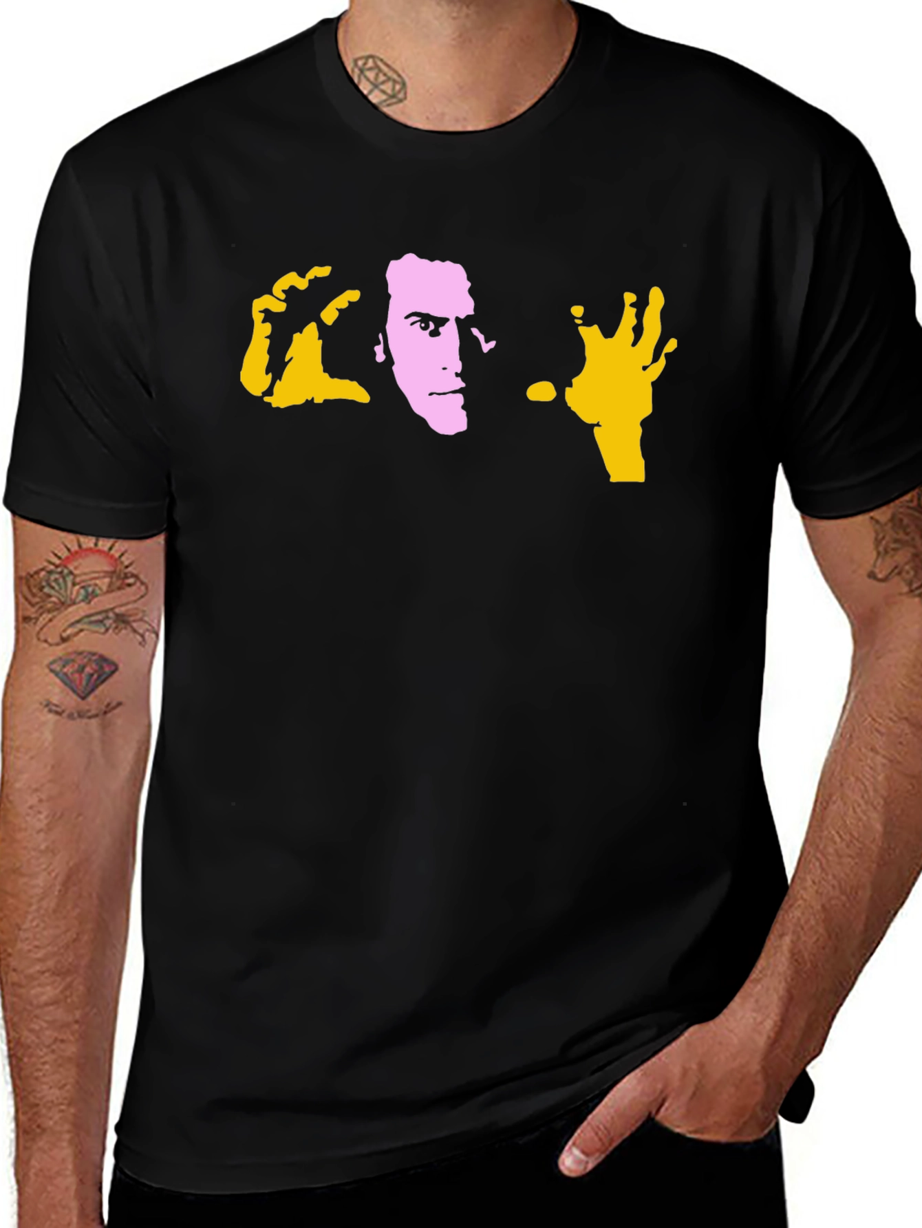 Variant 16 of Evil Dead Ash Graphic Tee - Groovy Horror Shirt