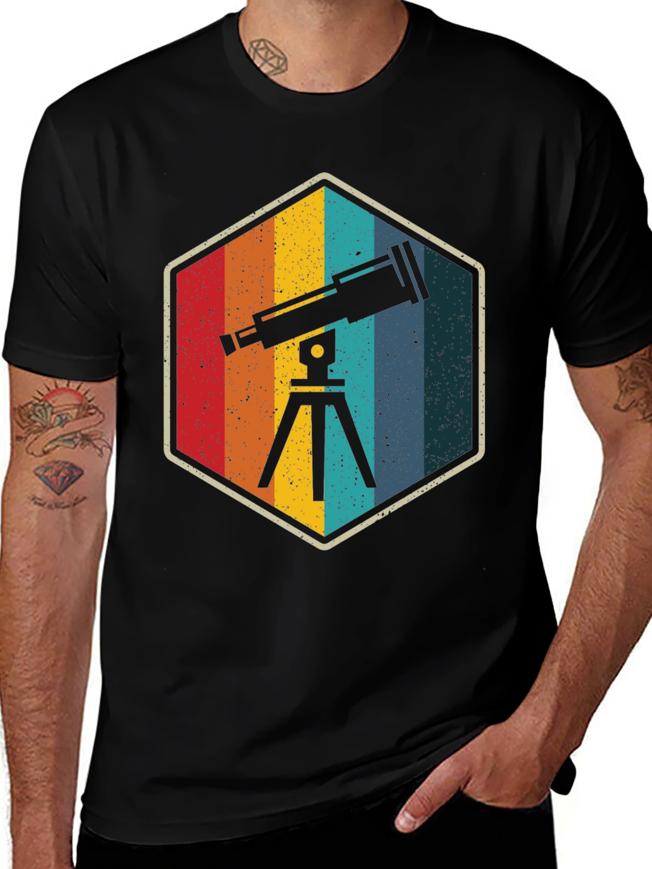 Variant 9 of Retro Telescope T-Shirt - Astronomy Gift