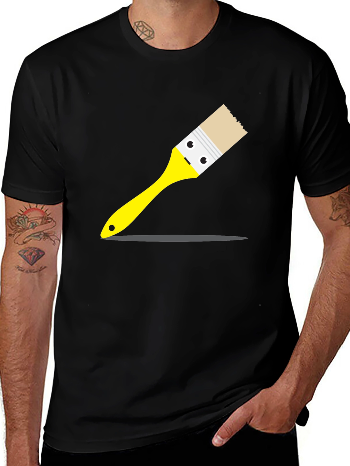 Variant 18 of Funny Painter T-Shirt - Paint Brush Graphic Tee