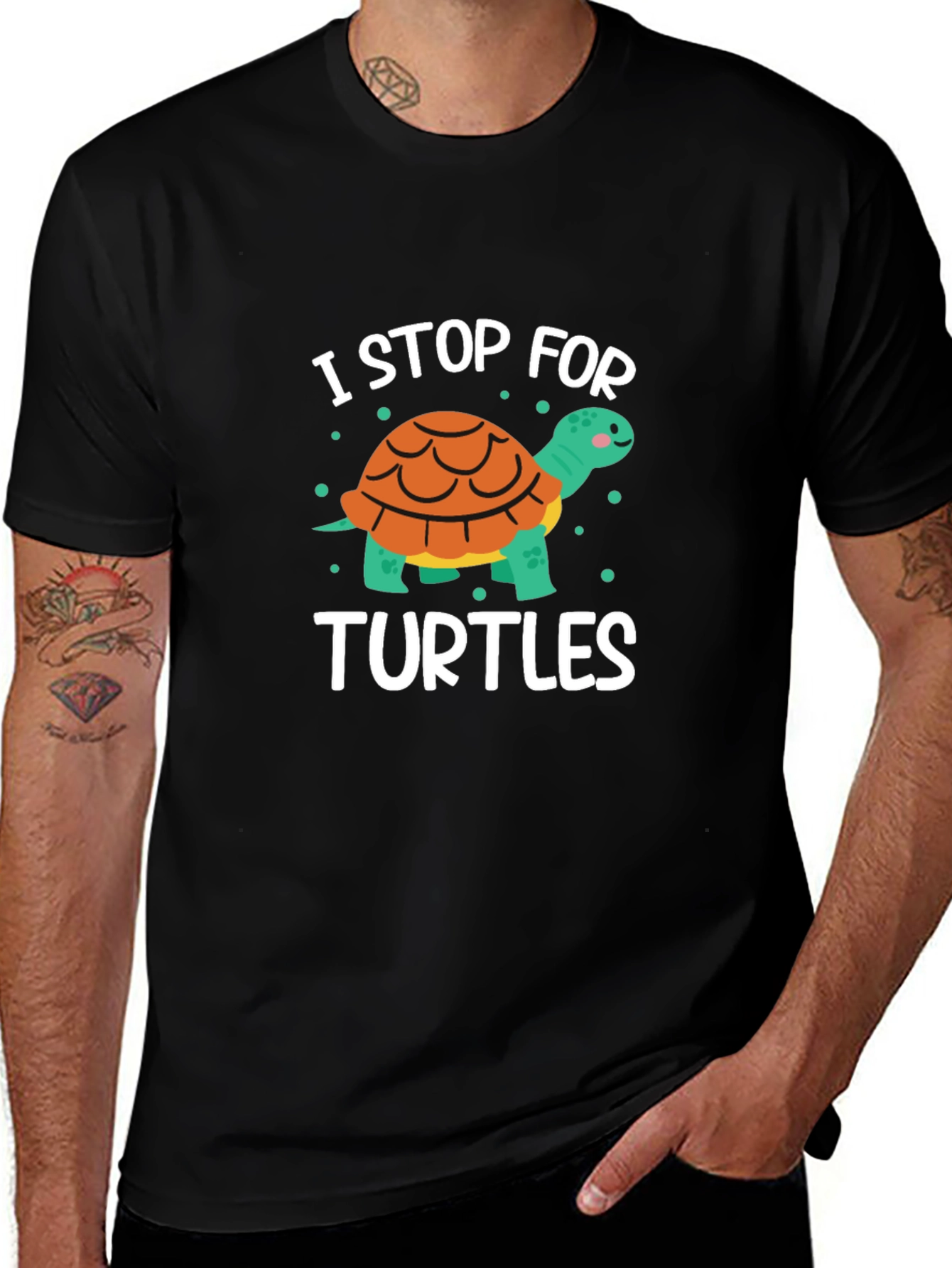Variant 4 of I Stop For Turtles Graphic T-Shirt