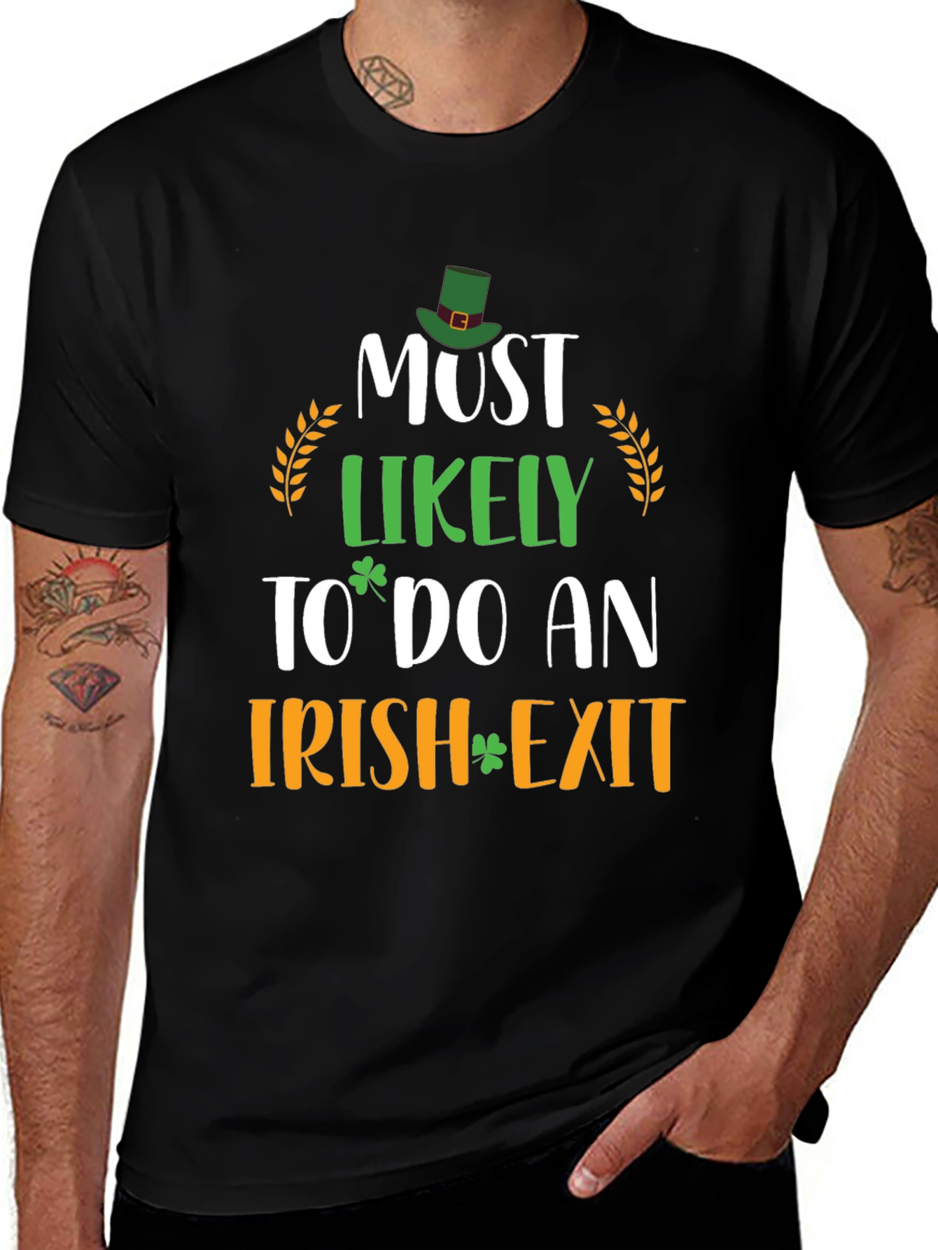 Must Likely To Do An Irish Exit Graphic Tee