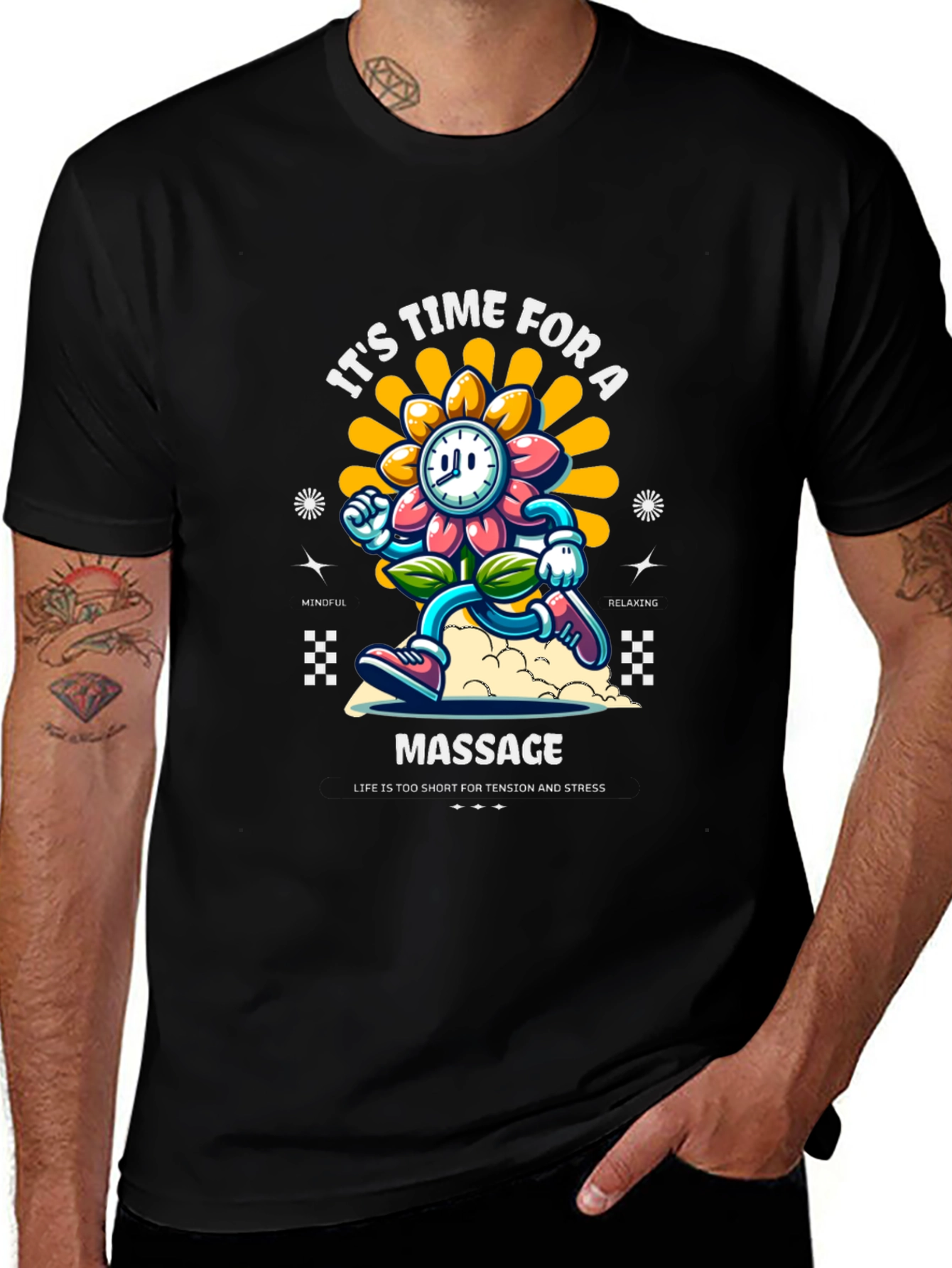 Time For A Massage T-Shirt - Relaxing Graphic Tee