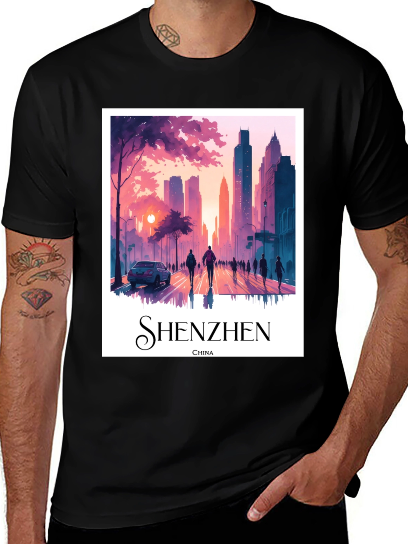 Shenzhen China T-Shirt - Cityscape Graphic Tee
