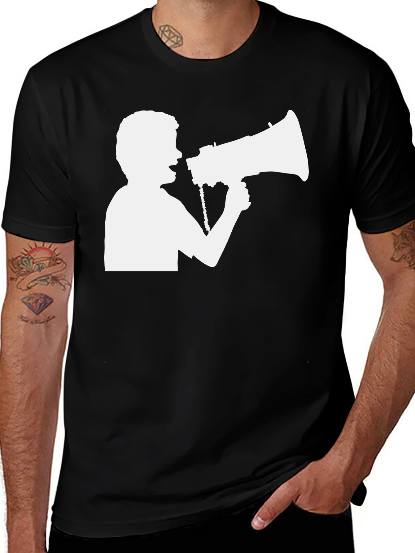 Variant 21 of Megaphone Graphic Tee - Speak Up Style