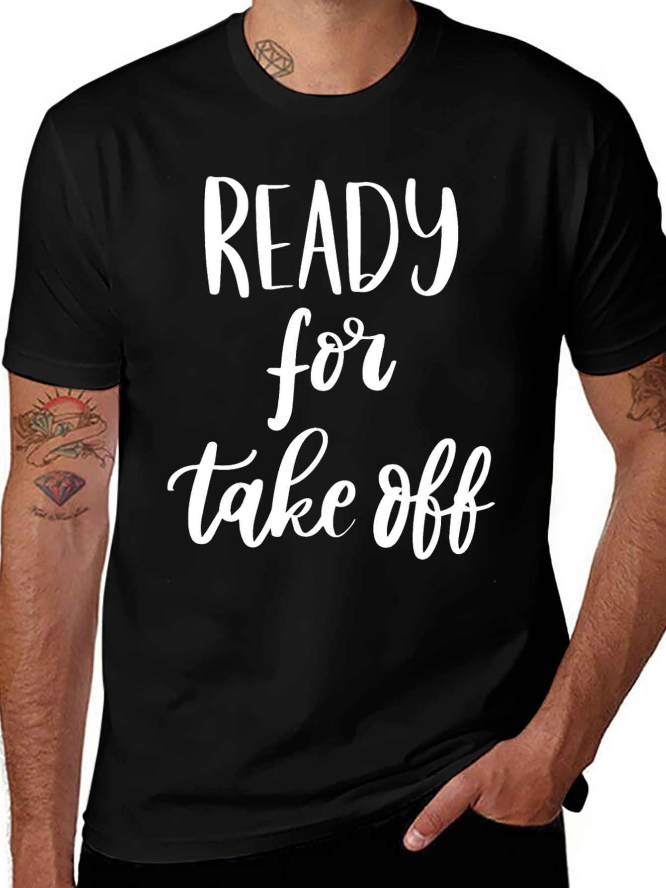 Variant 30 of Ready For Take Off Black T-Shirt